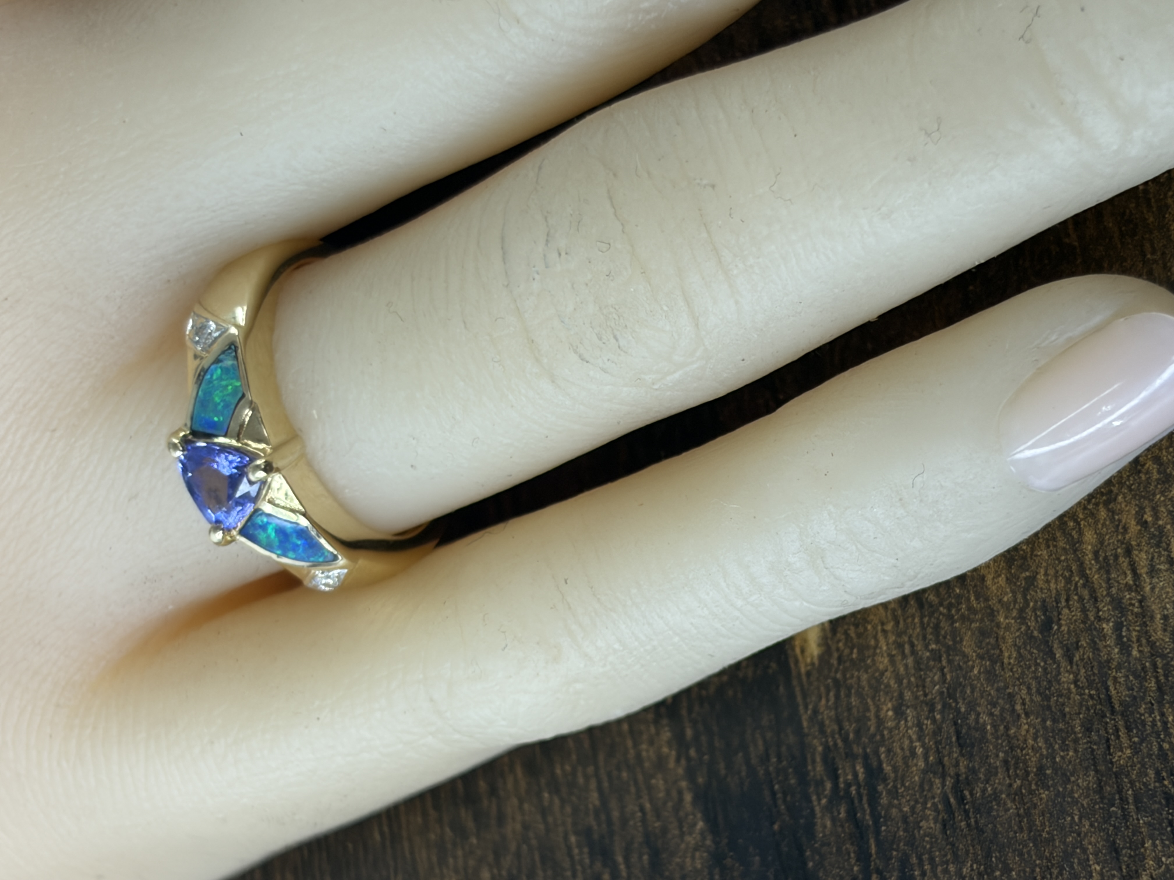14k Tanzanite & Opal Ring