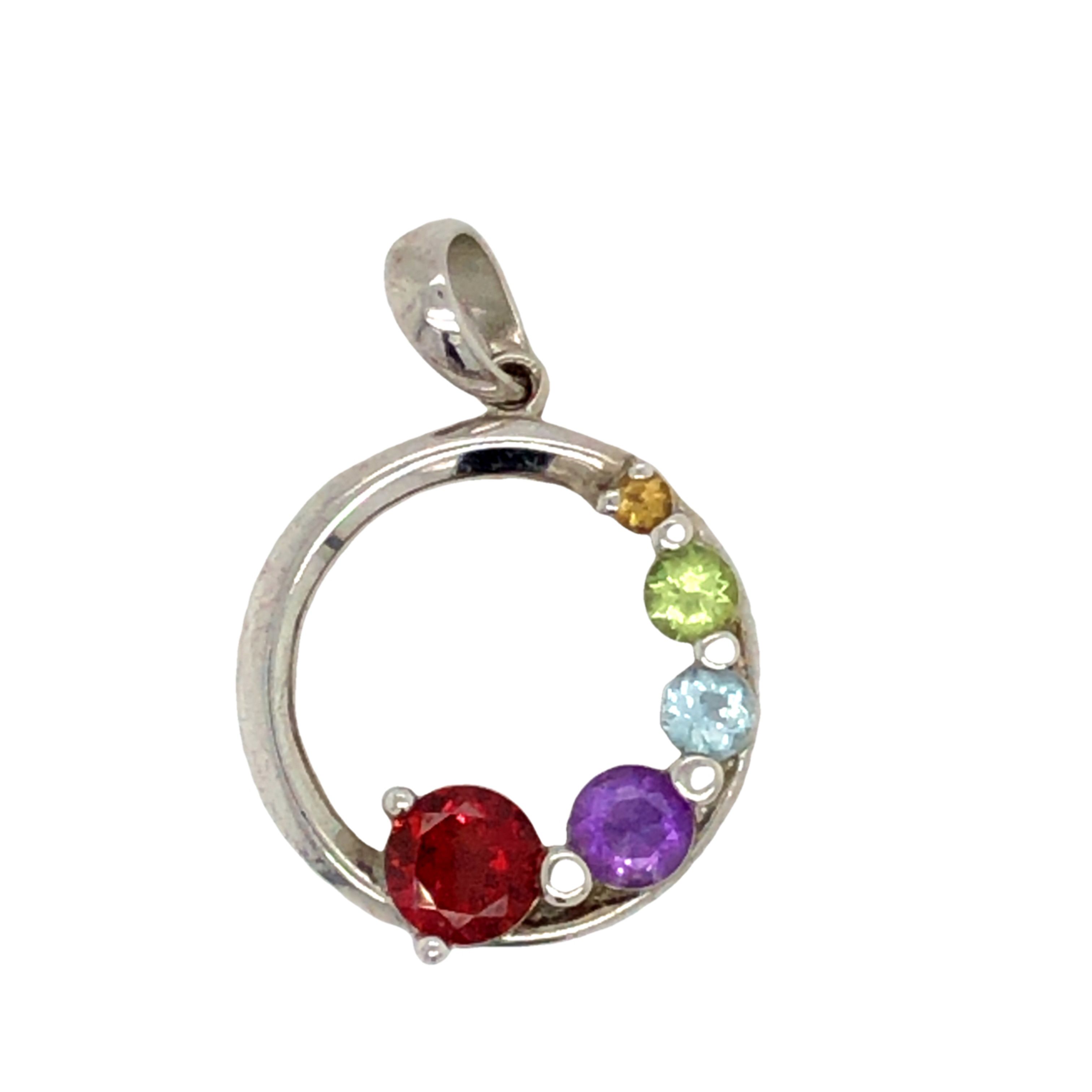 Multi Color Gemstone Rings and Pendant