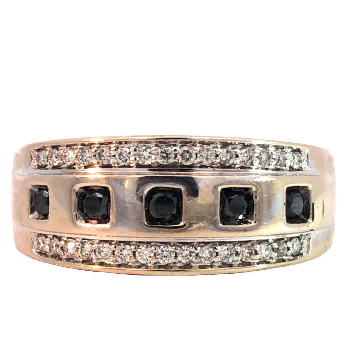 Black and White Diamond Band