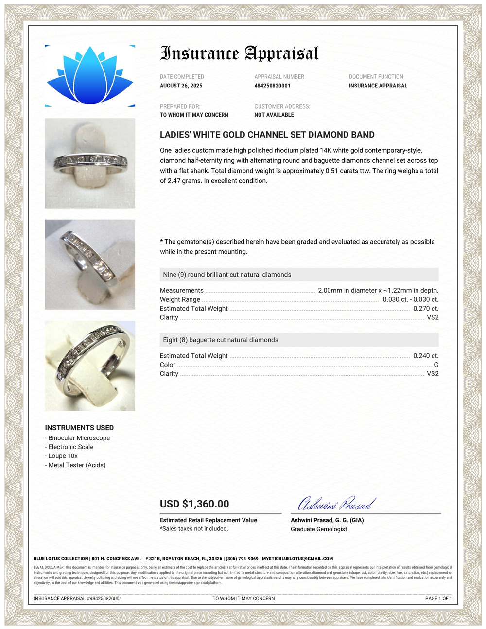 14K Diamond Band