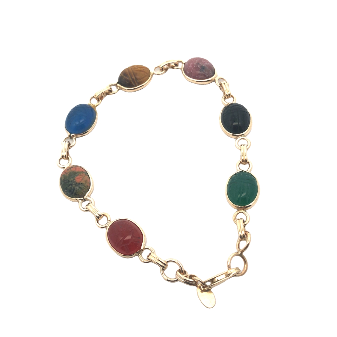 Egyptian Revival Scarab Bracelet
