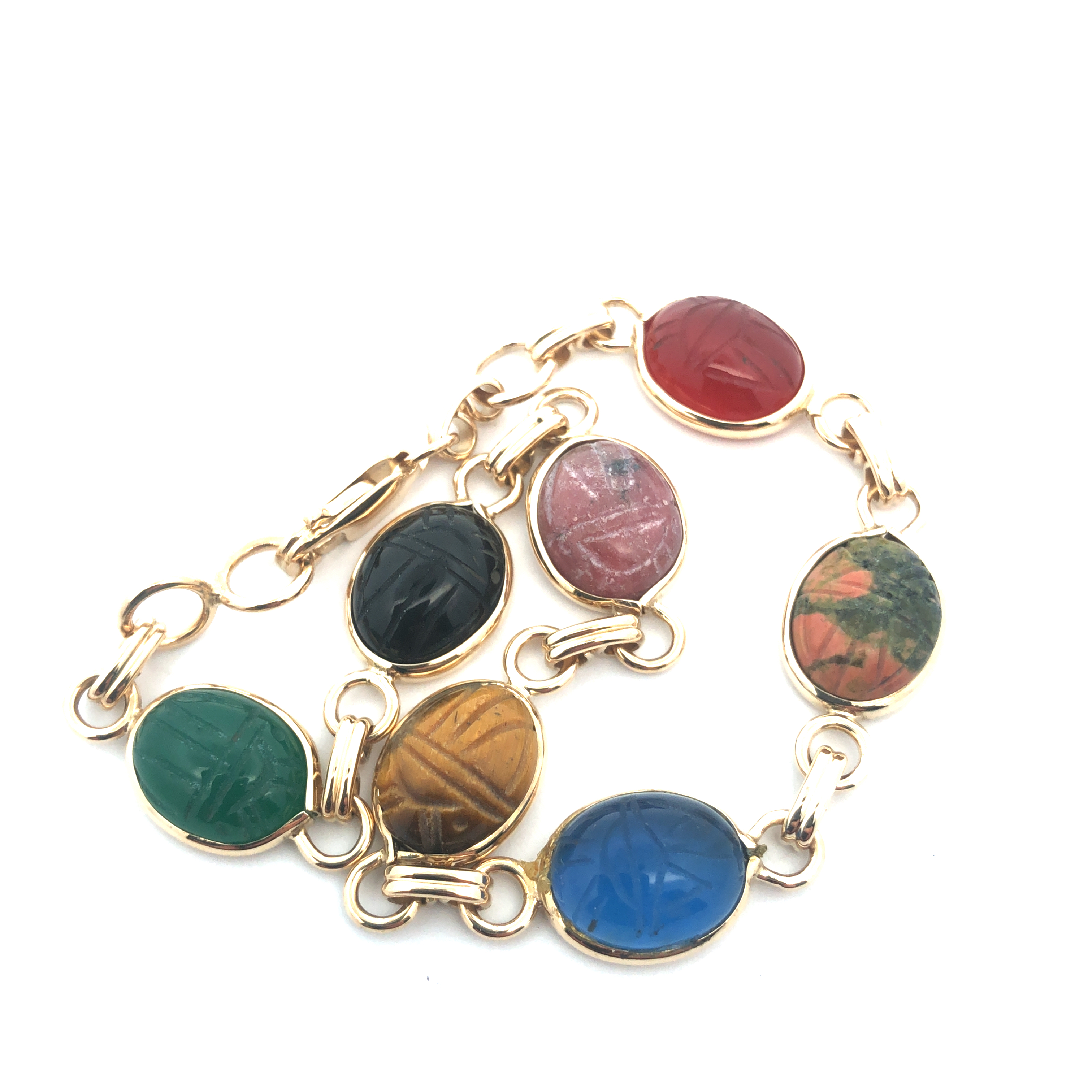 Egyptian Revival Scarab Bracelet