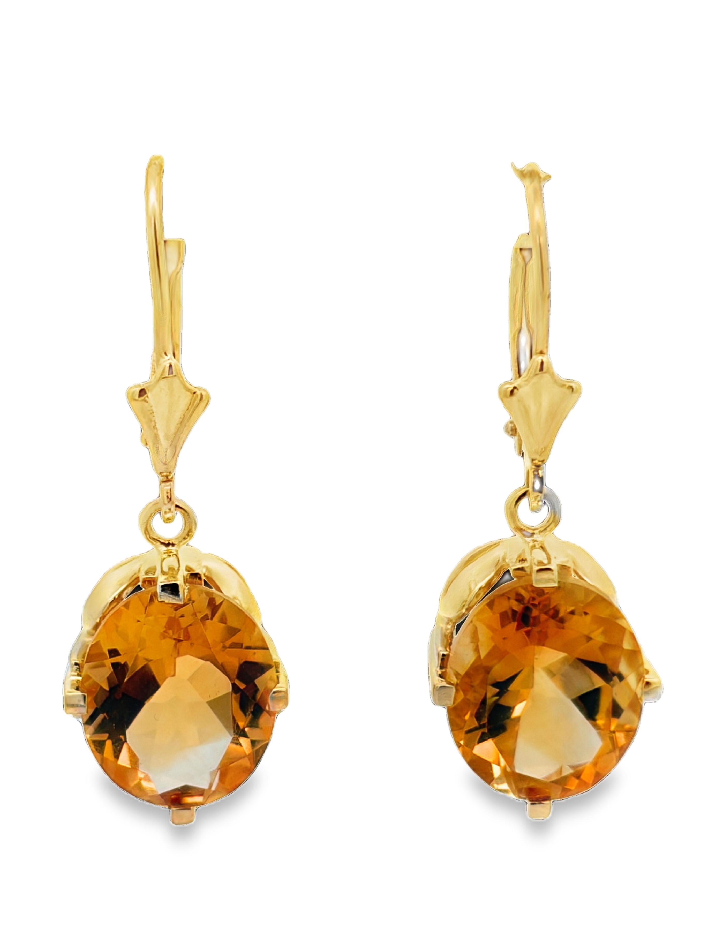 14K Citrine Earrings
