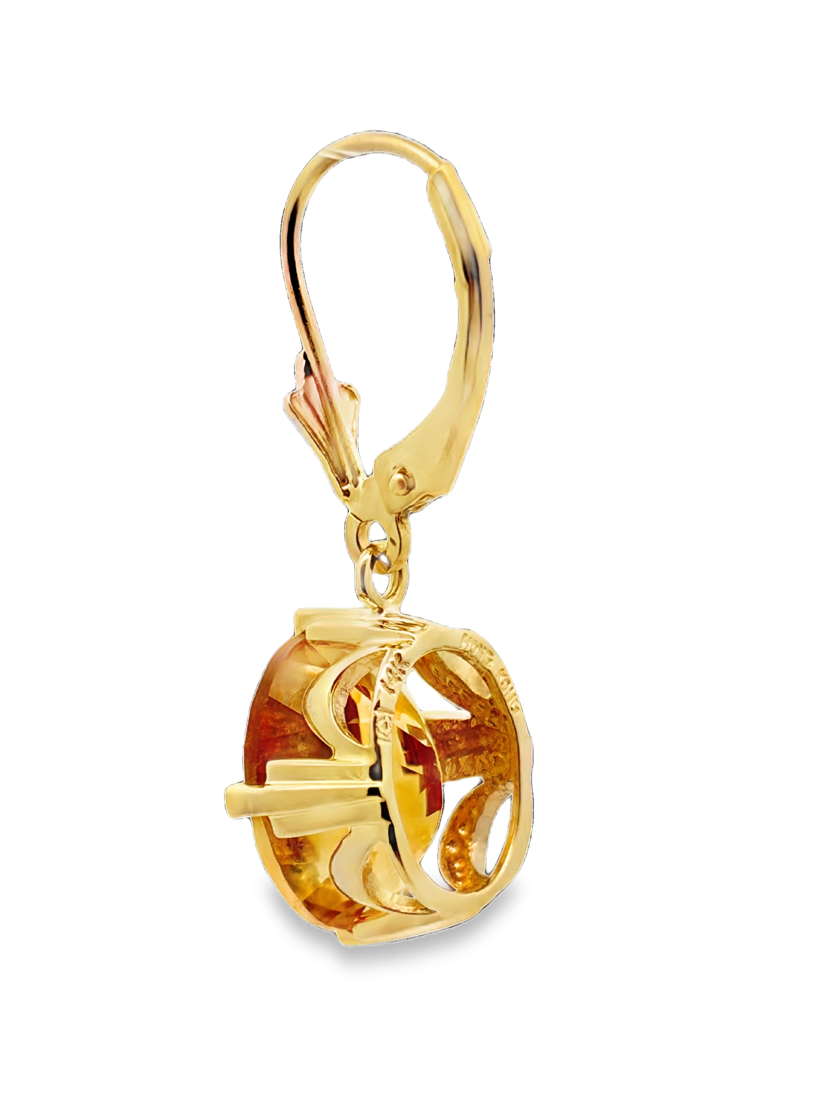 14K Citrine Earrings
