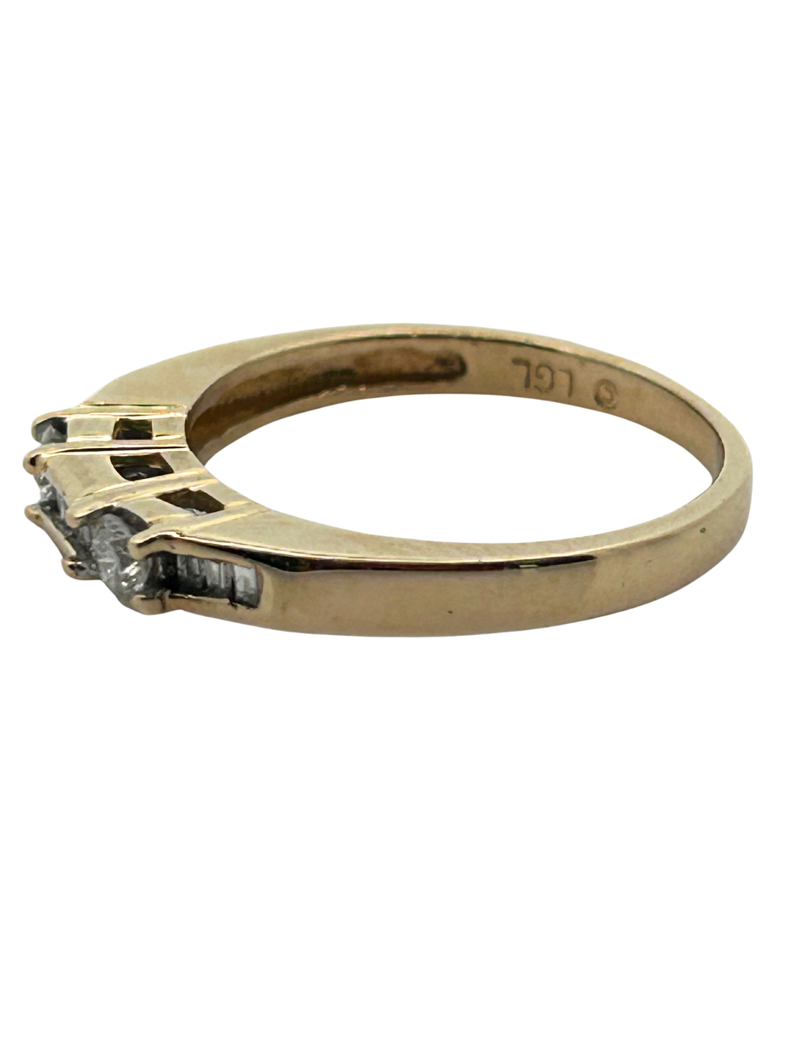 14K Diamond Band Ring