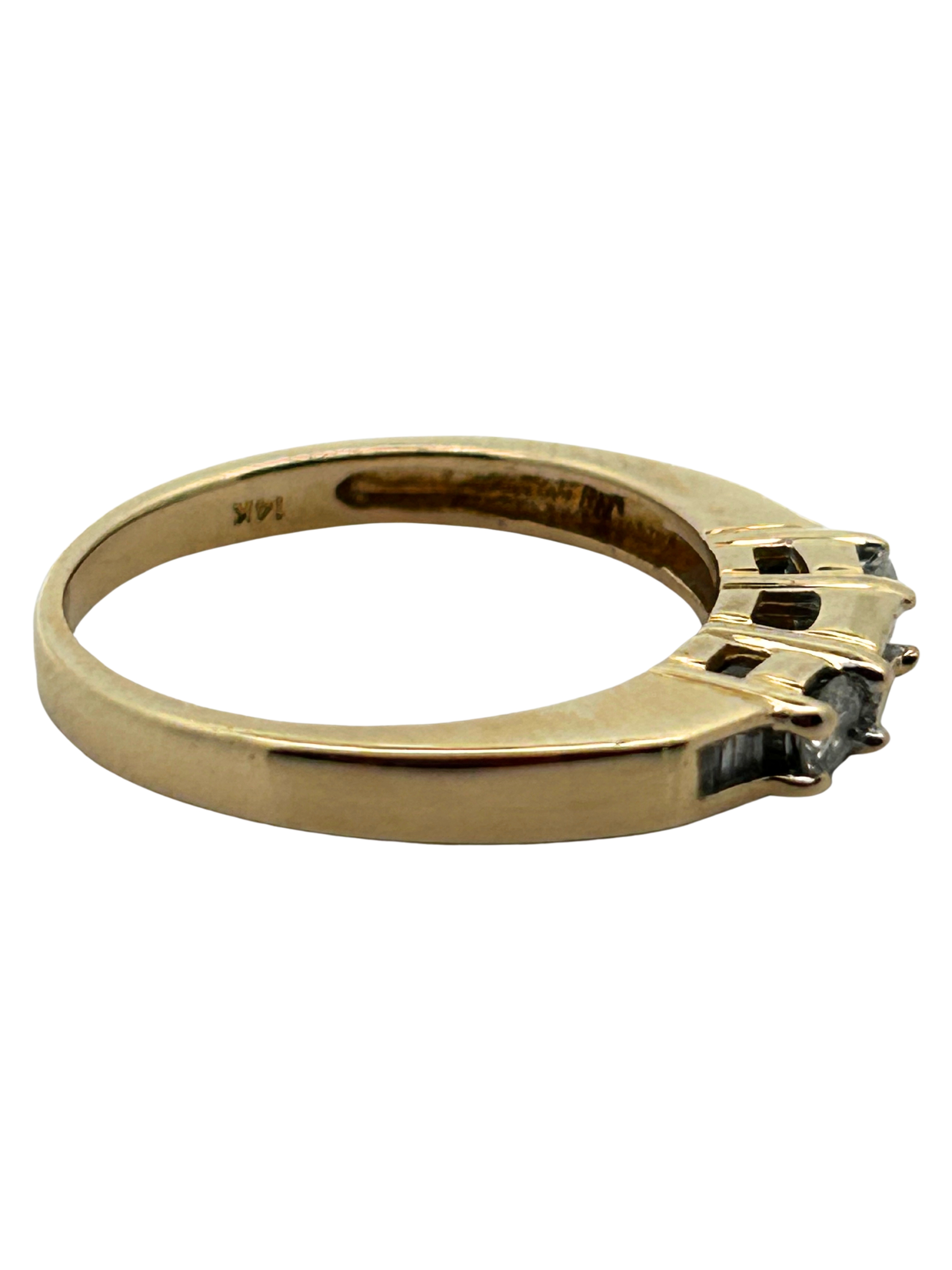 14K Diamond Band Ring