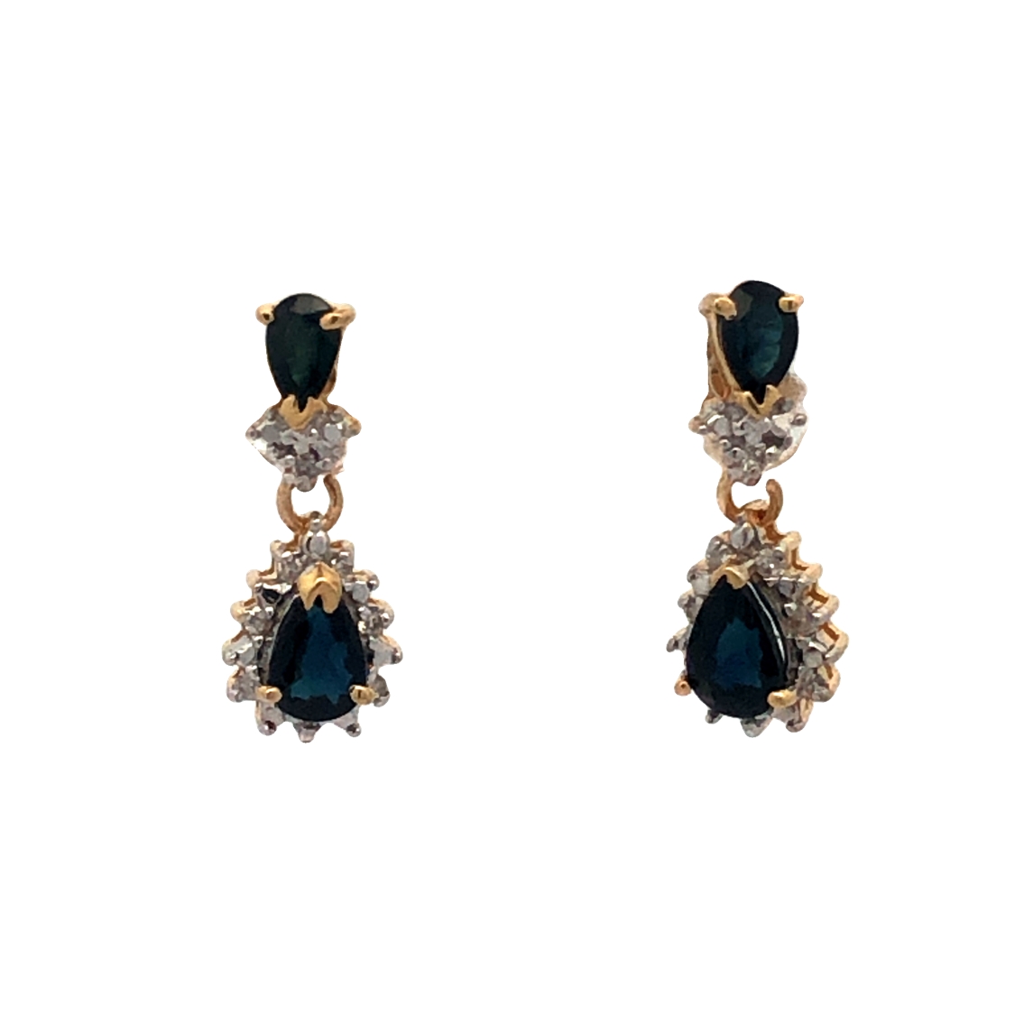 Sapphire and Diamond Earrings