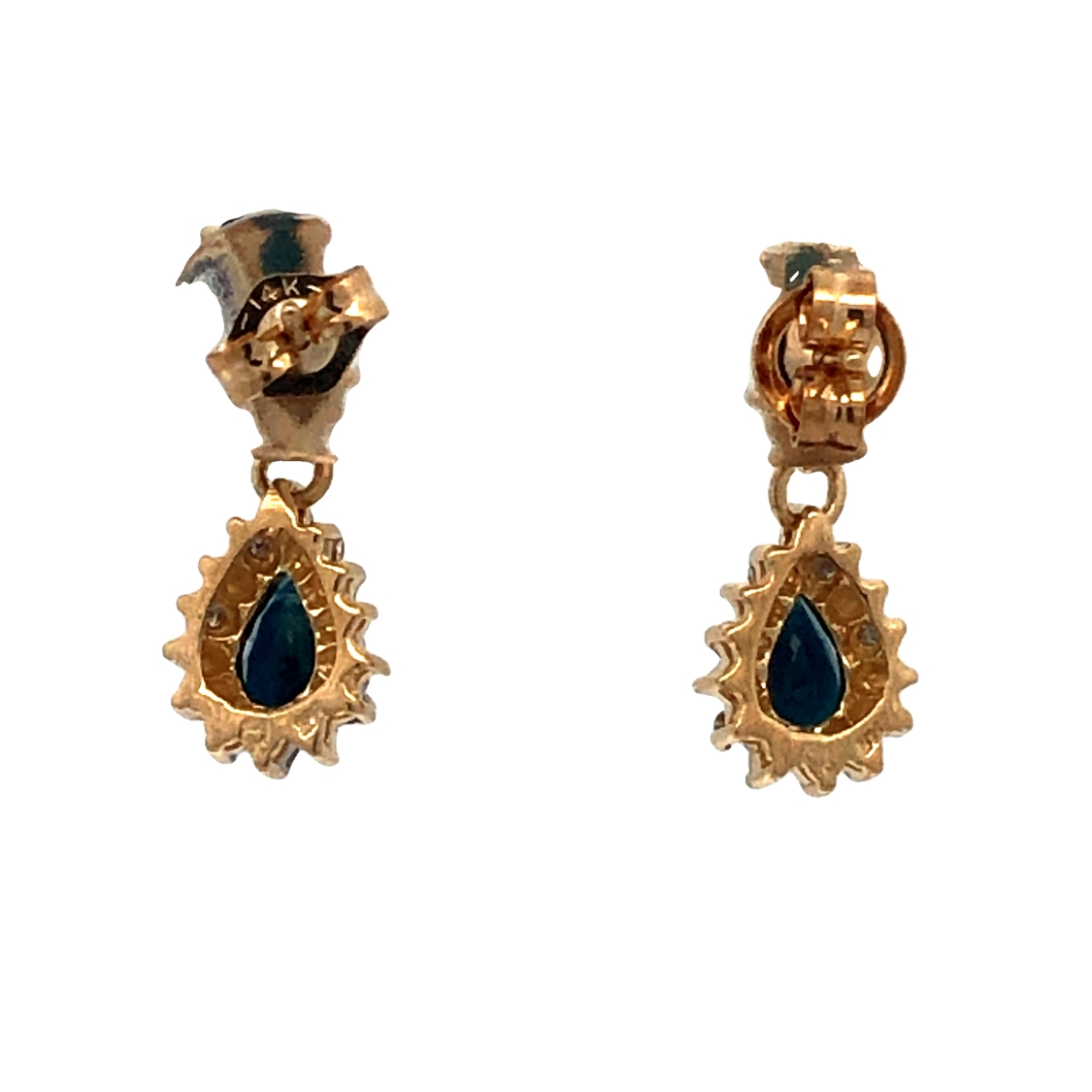 Sapphire and Diamond Earrings