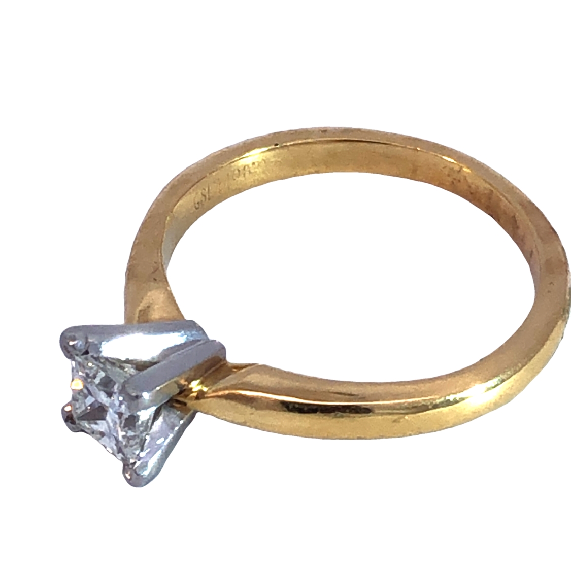 .48 Carat Princess Cut Diamond Engagement Ring, Zales Signature