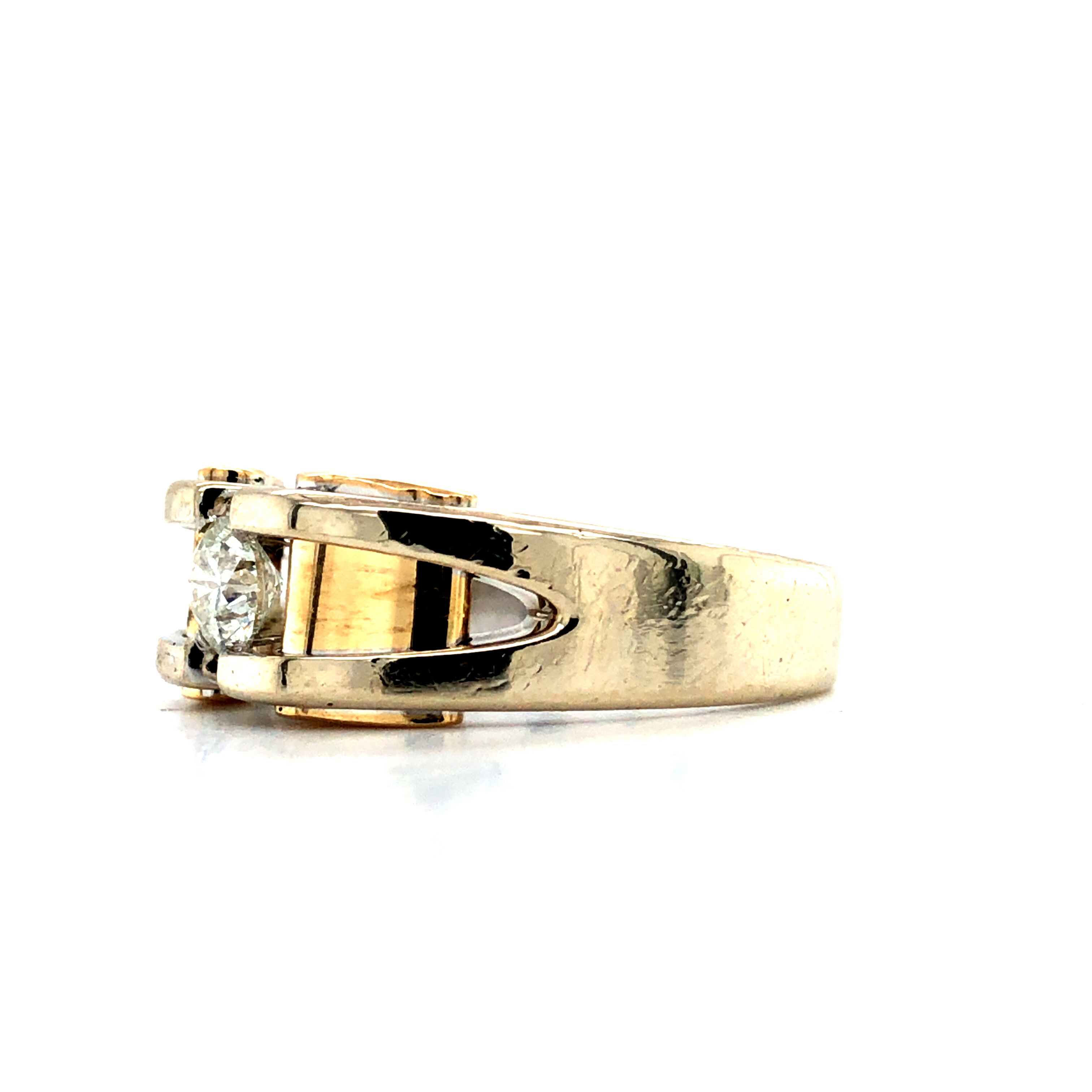Two Tone Diamond Band Ring