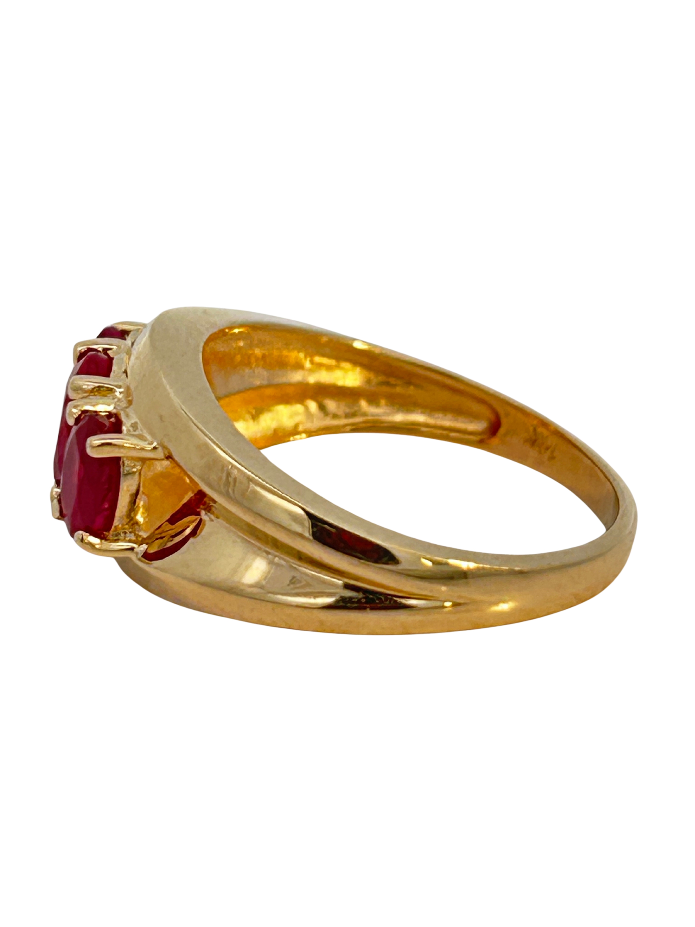 Past Present Future Ruby Ring