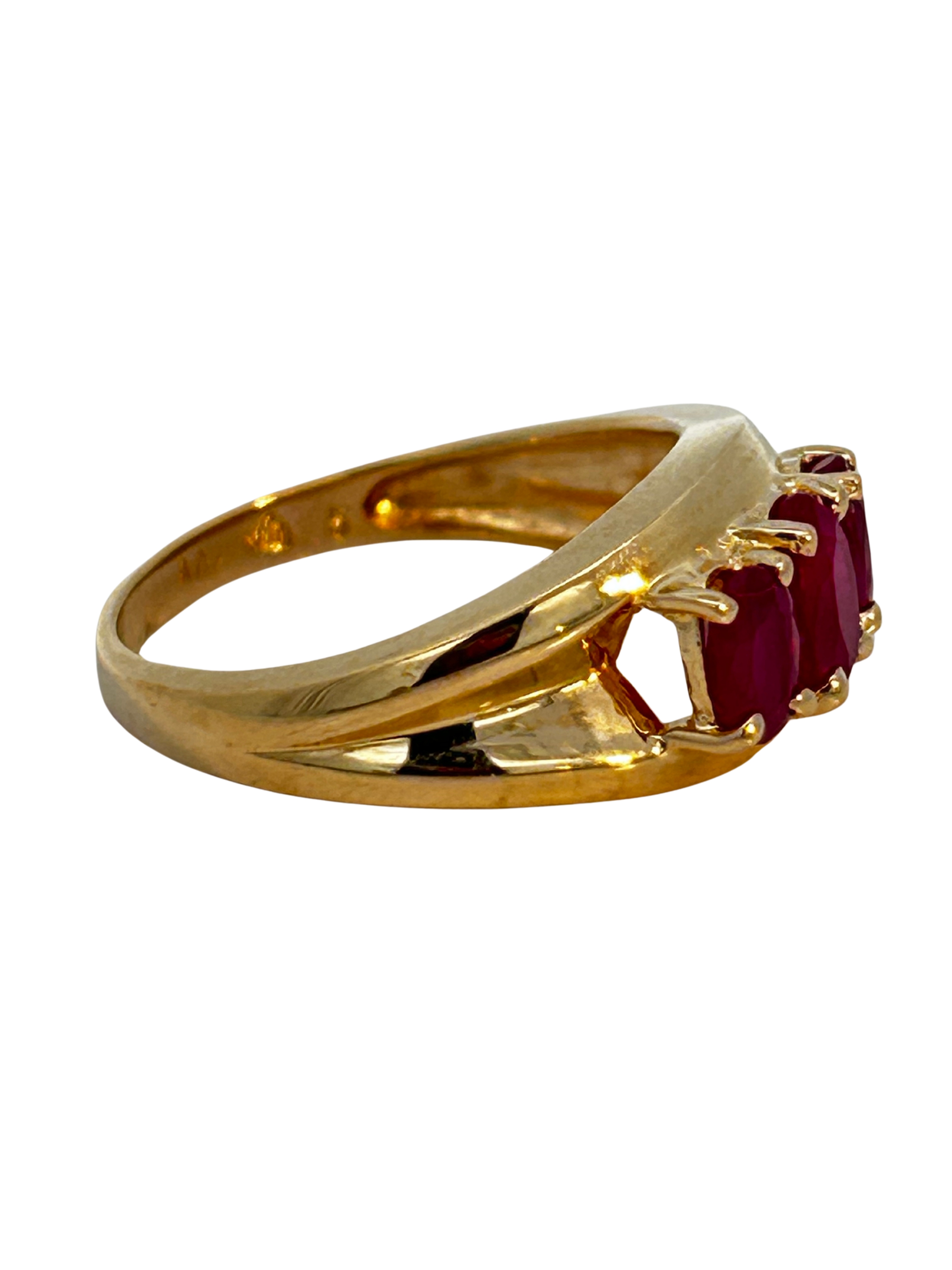 Past Present Future Ruby Ring