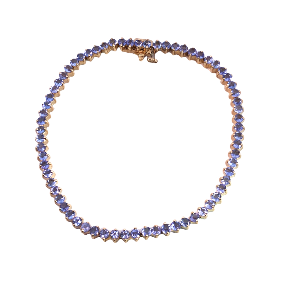14K Tanzanite Tennis Bracelet