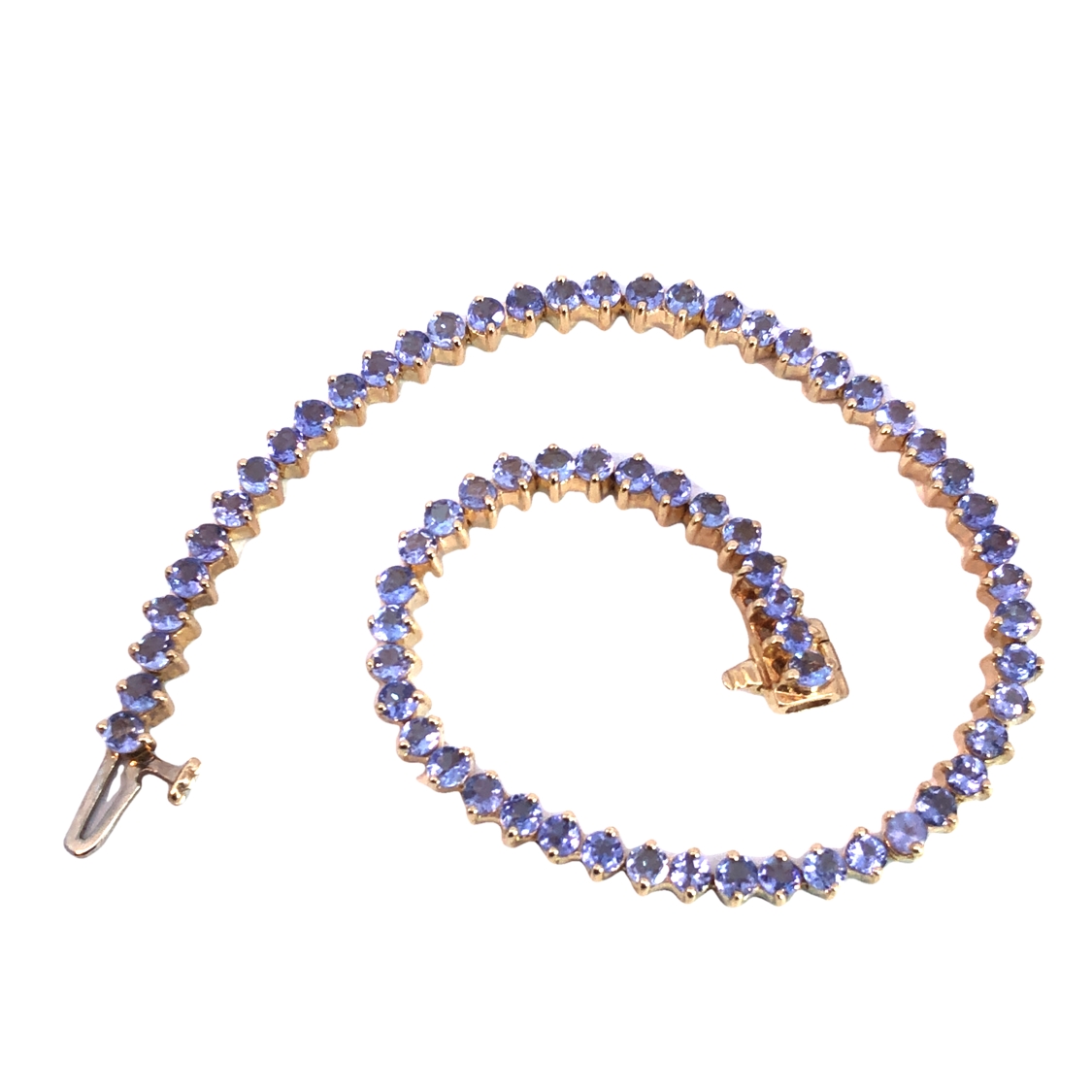 14K Tanzanite Tennis Bracelet