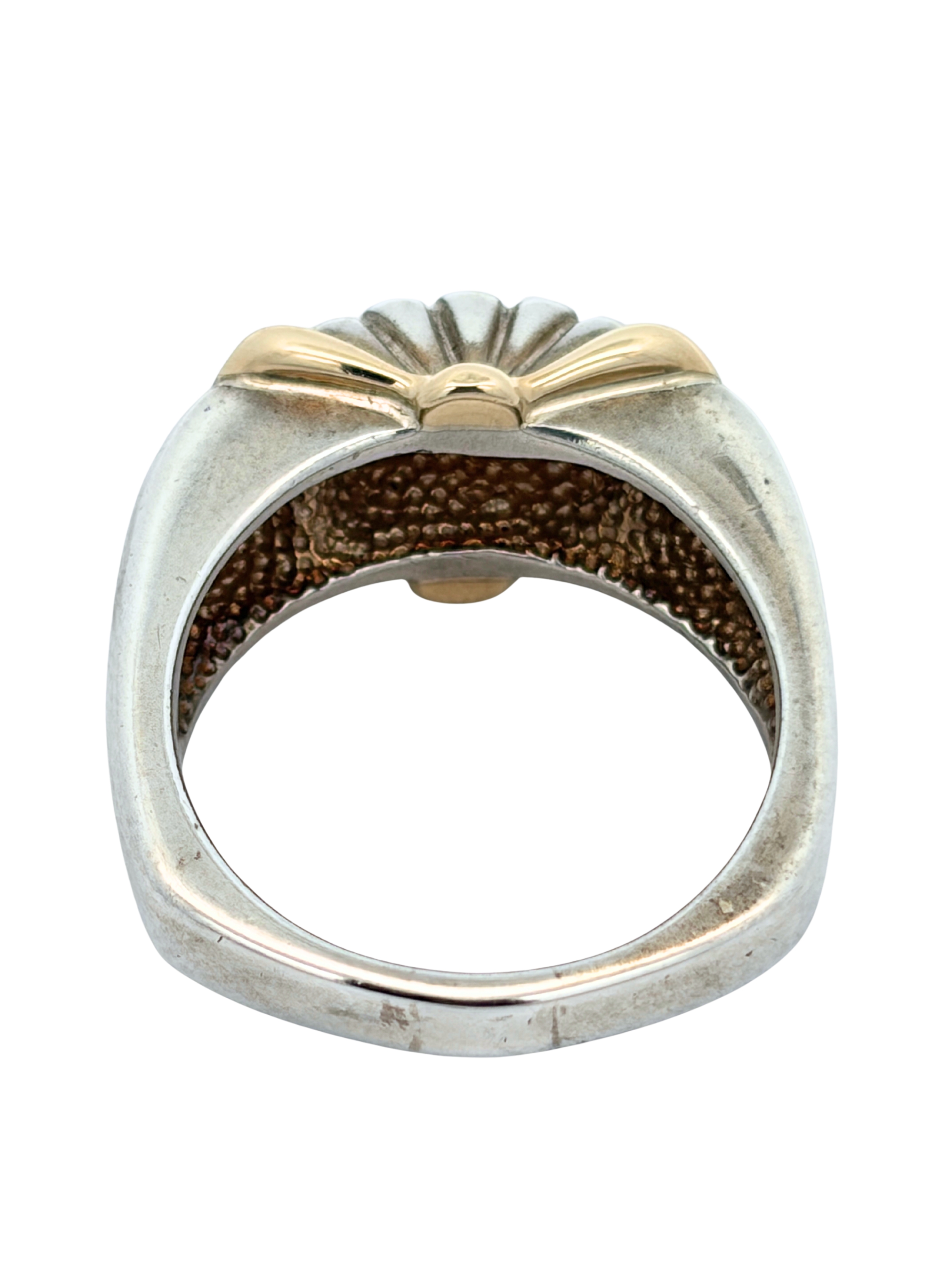 Two Tone Shrimp Fan Ring