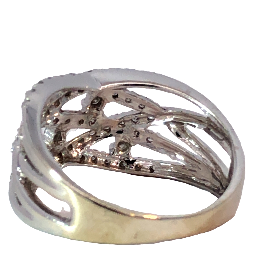 Crisscross Diamond Ring