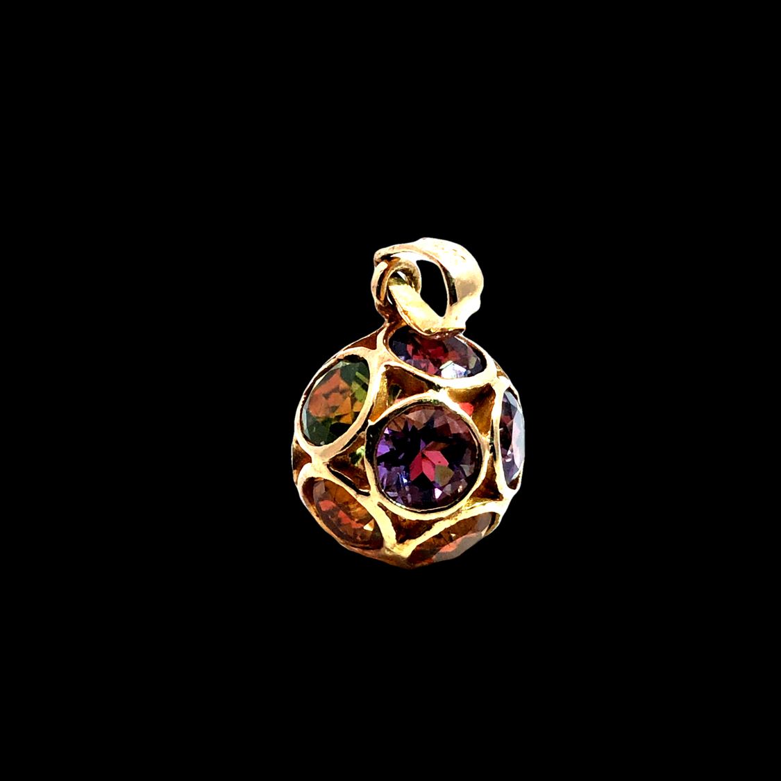 Gemstone Orb Pendant Charm