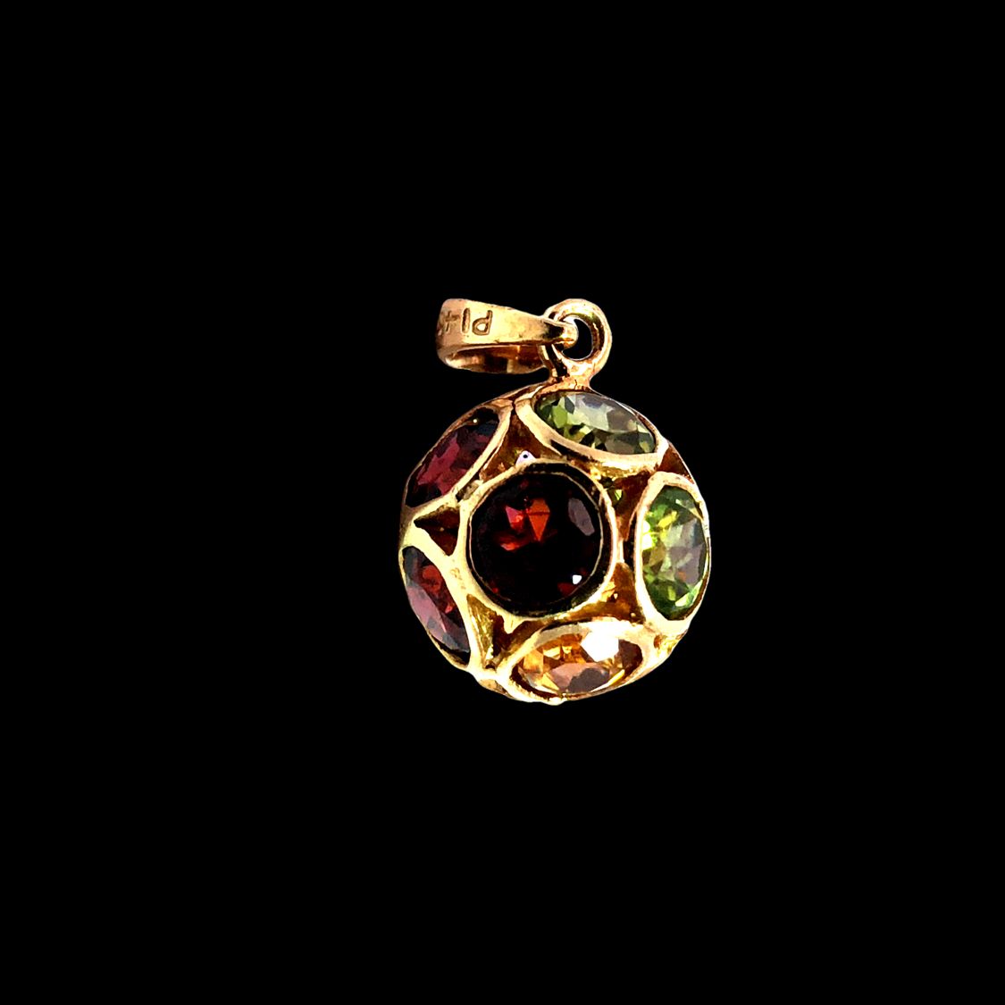 Gemstone Orb Pendant Charm