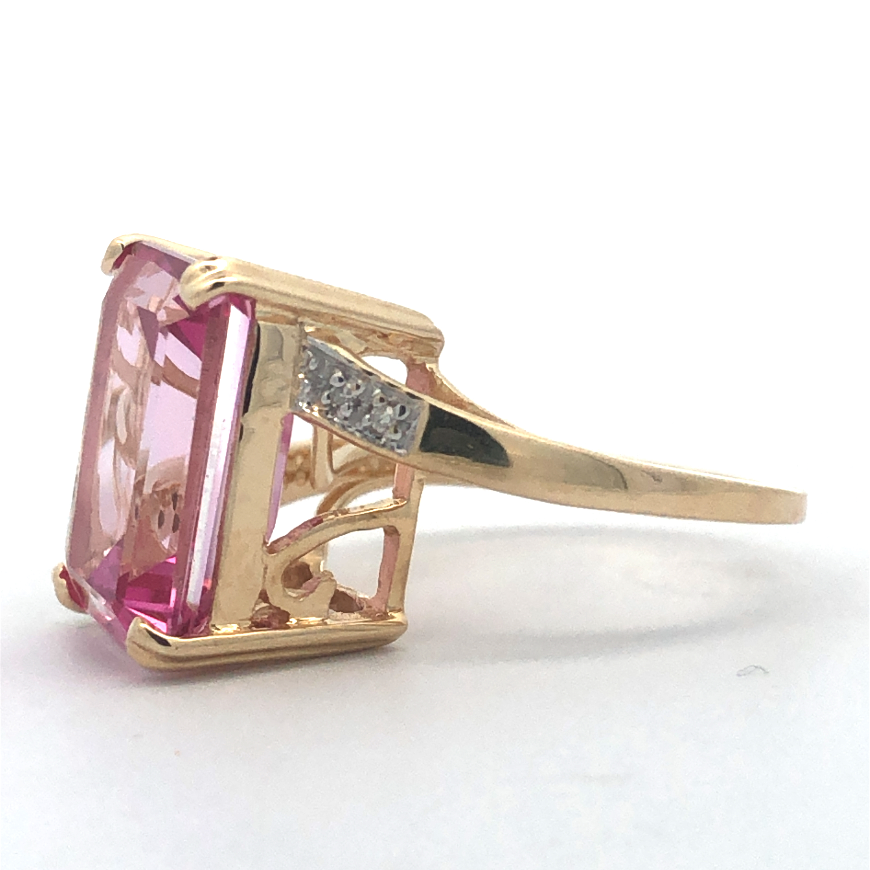 Pink Topaz Ring