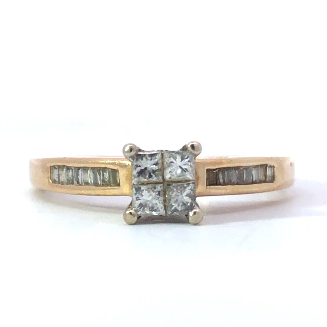 Invisible Set Diamond Ring
