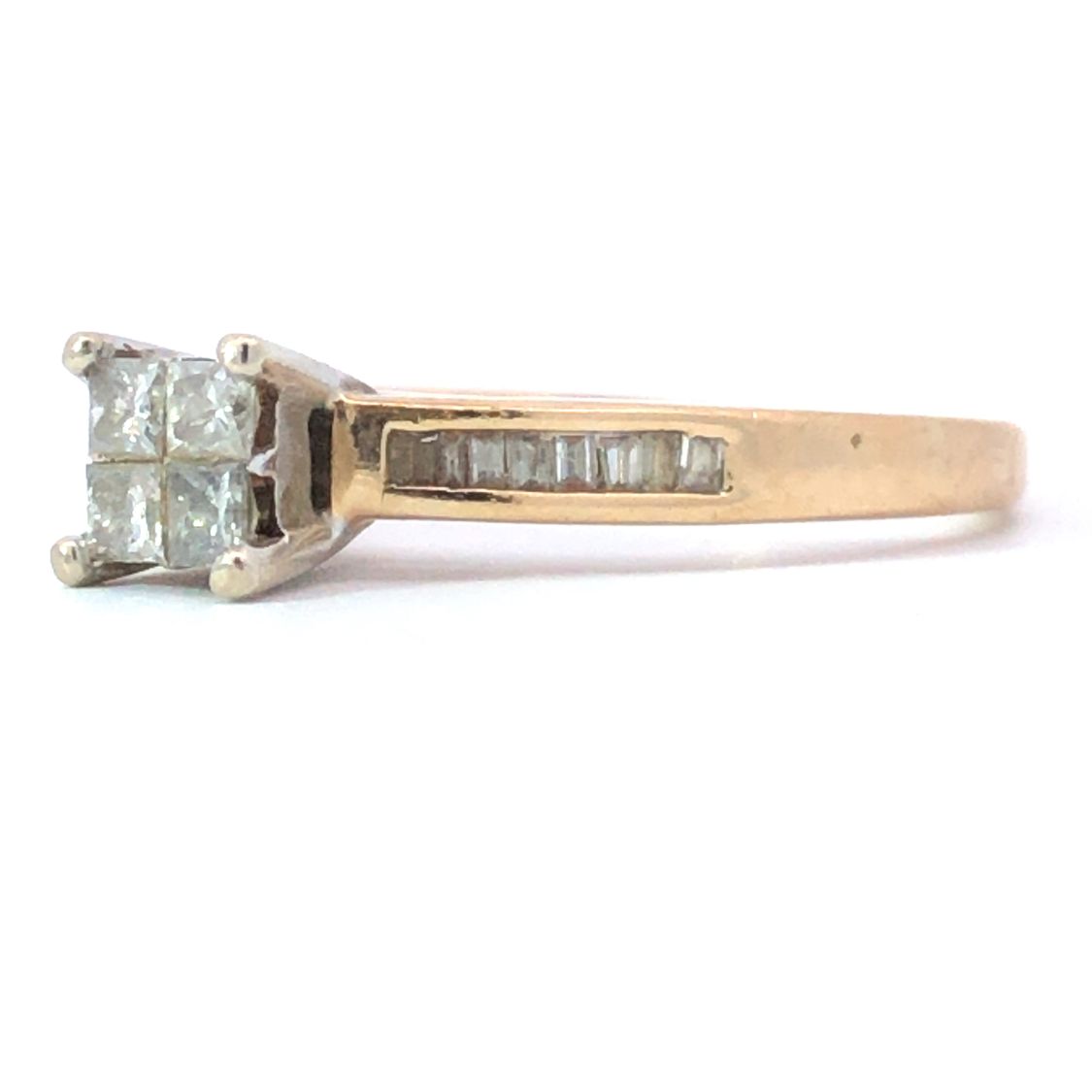 Invisible Set Diamond Ring