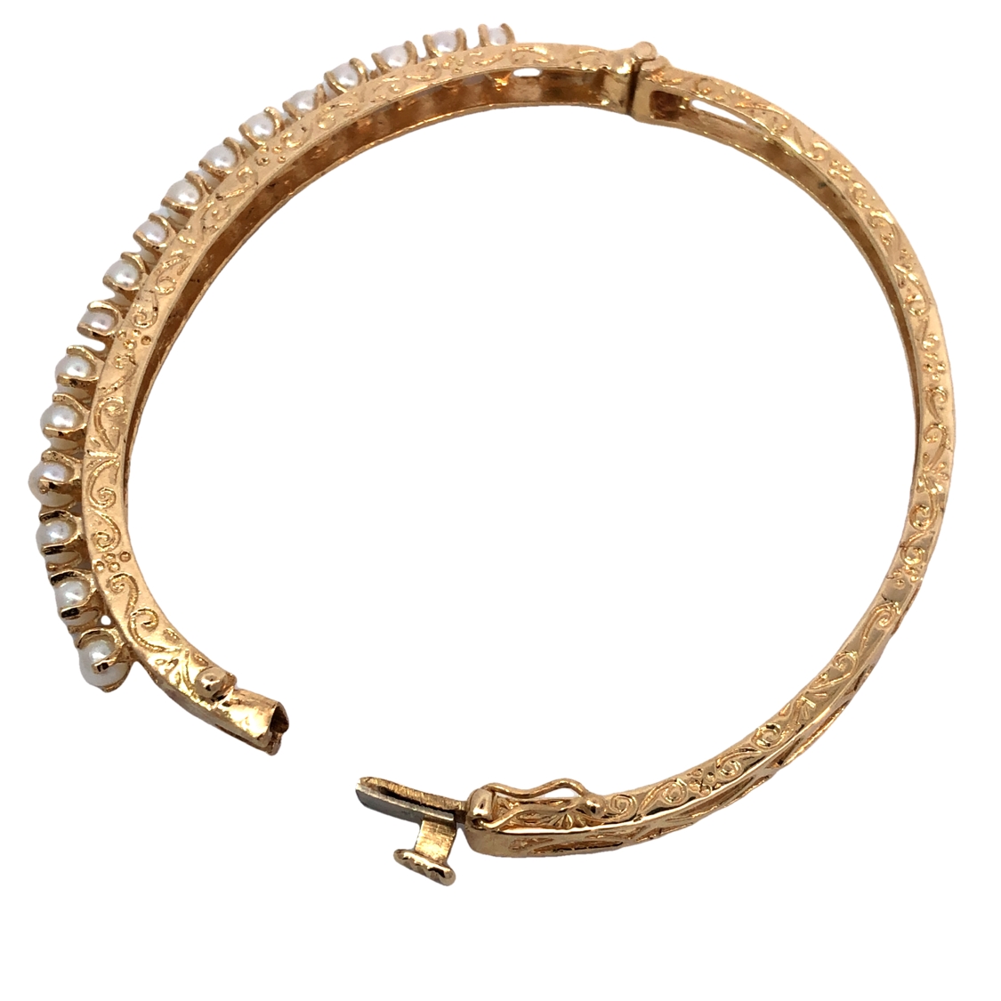 Pearl Bangle Bracelet