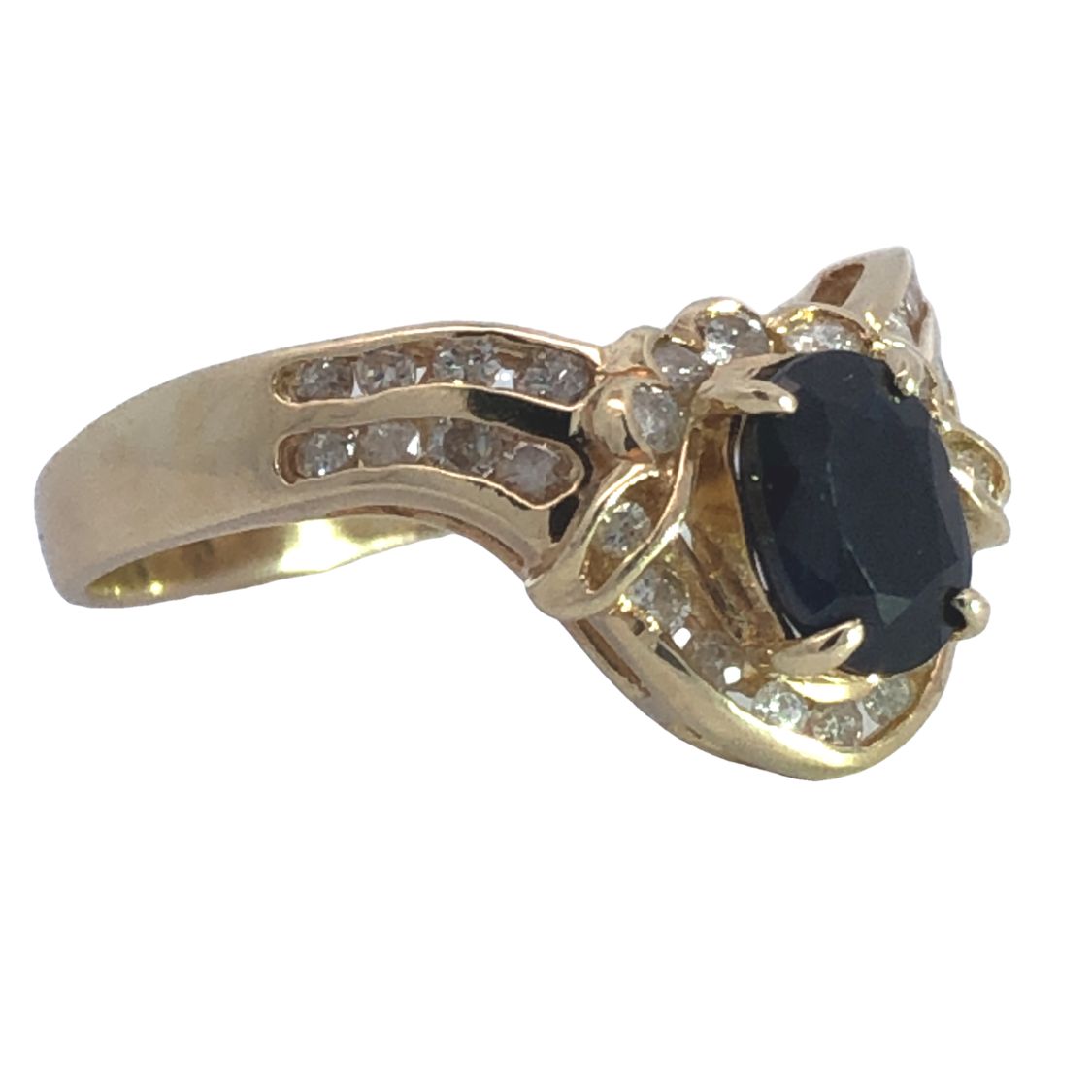 Classic Sapphire & Diamond Gold Ring