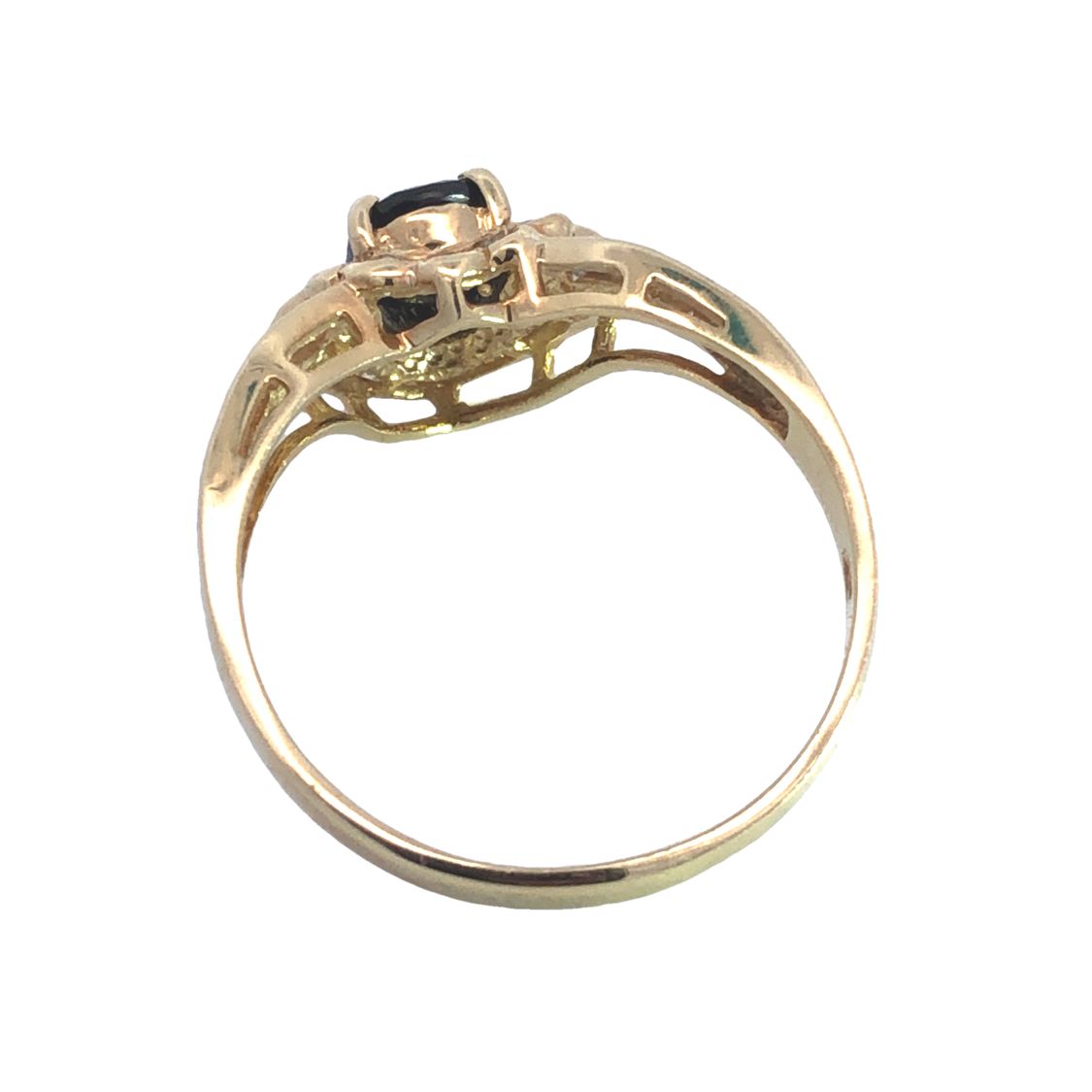 Classic Sapphire & Diamond Gold Ring