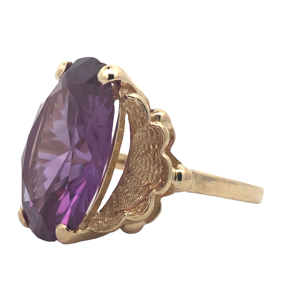Synthetic Alexandrite Ring