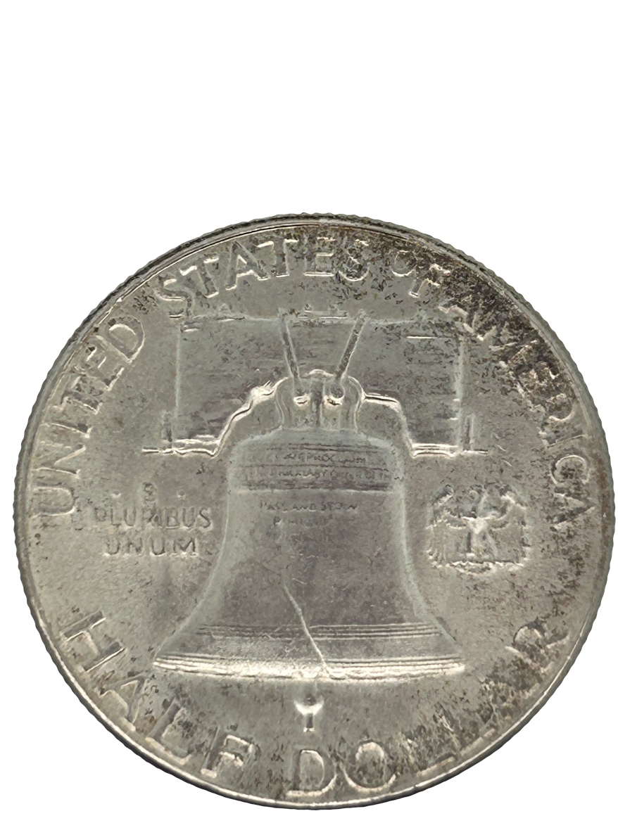 1957 Silver Franklin Half Dollar BU