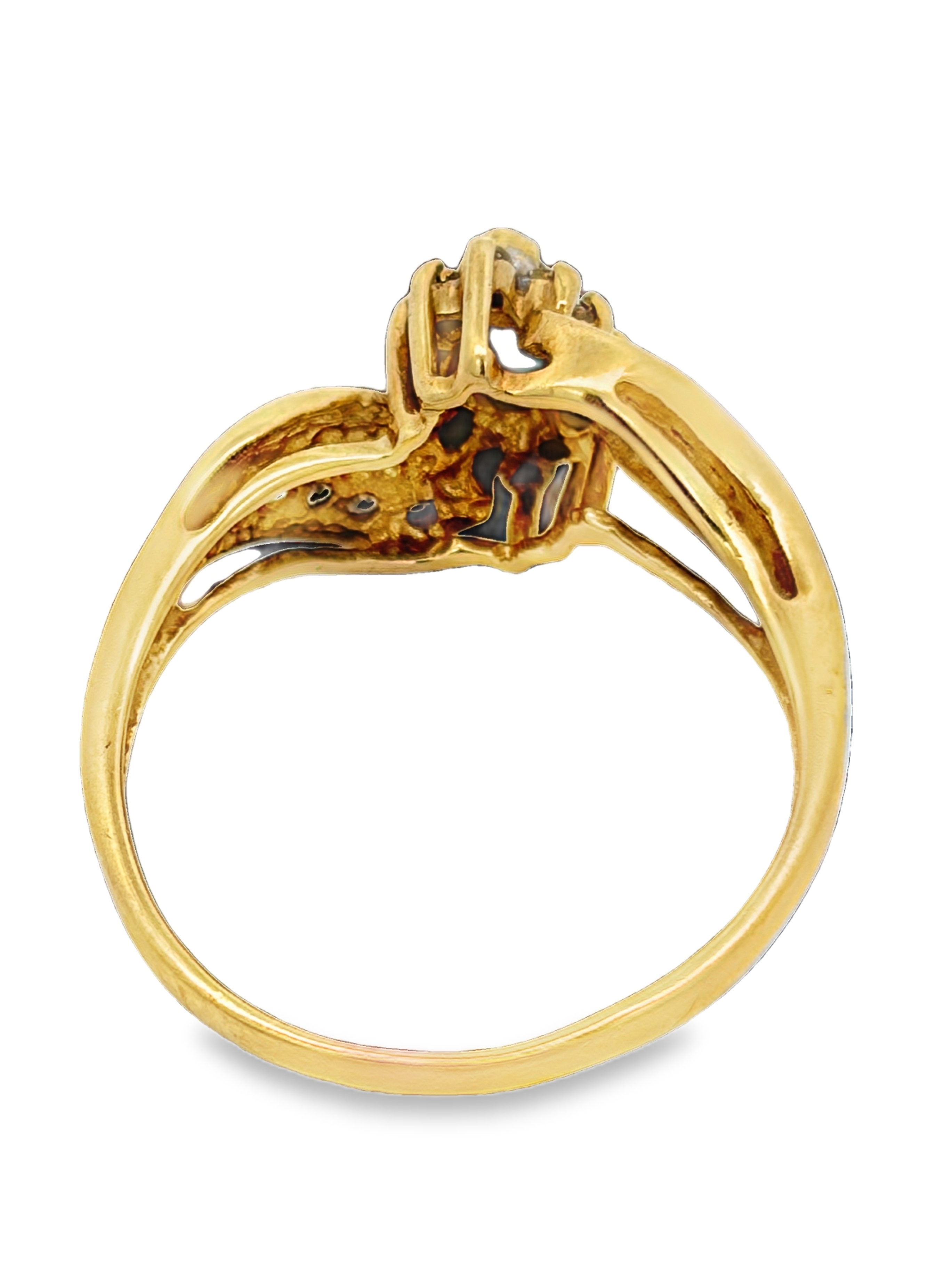 10K Sapphire & Diamond Ring