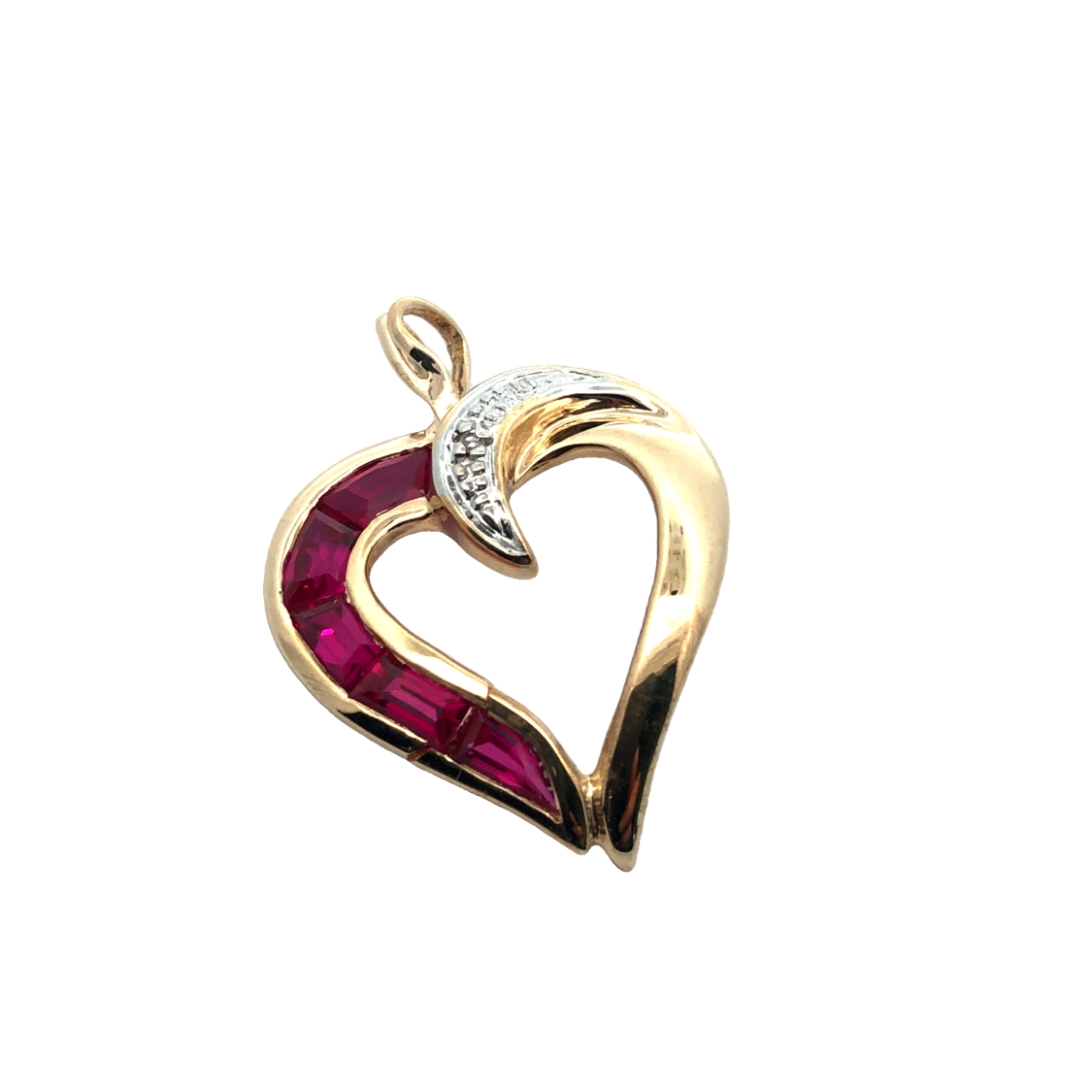 Ruby Heart Pendant
