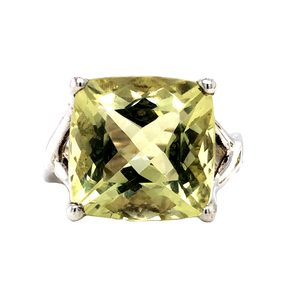 Yellowish-green Gemstone Earring and Ring Set
