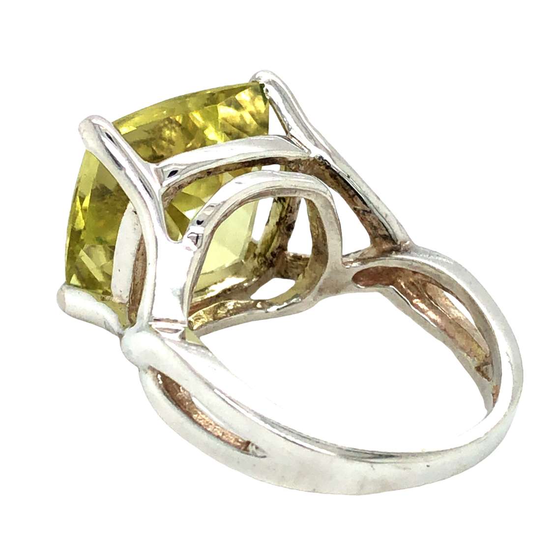 Yellowish-green Gemstone Earring and Ring Set