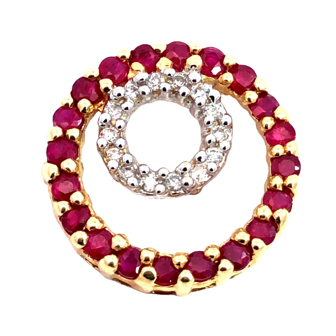 Ruby and Diamond Pendant