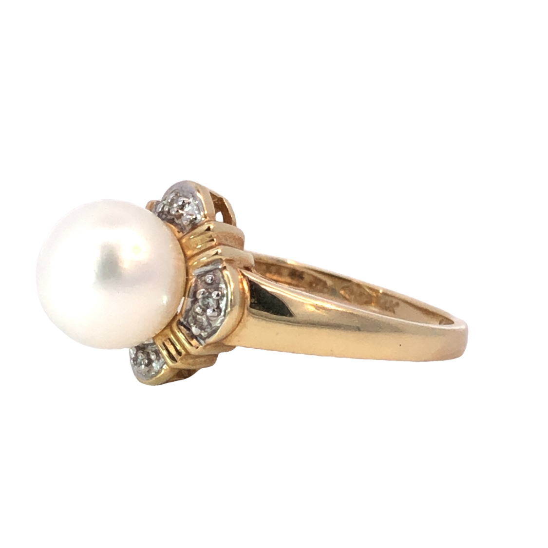 Pearl and Diamond Ring
