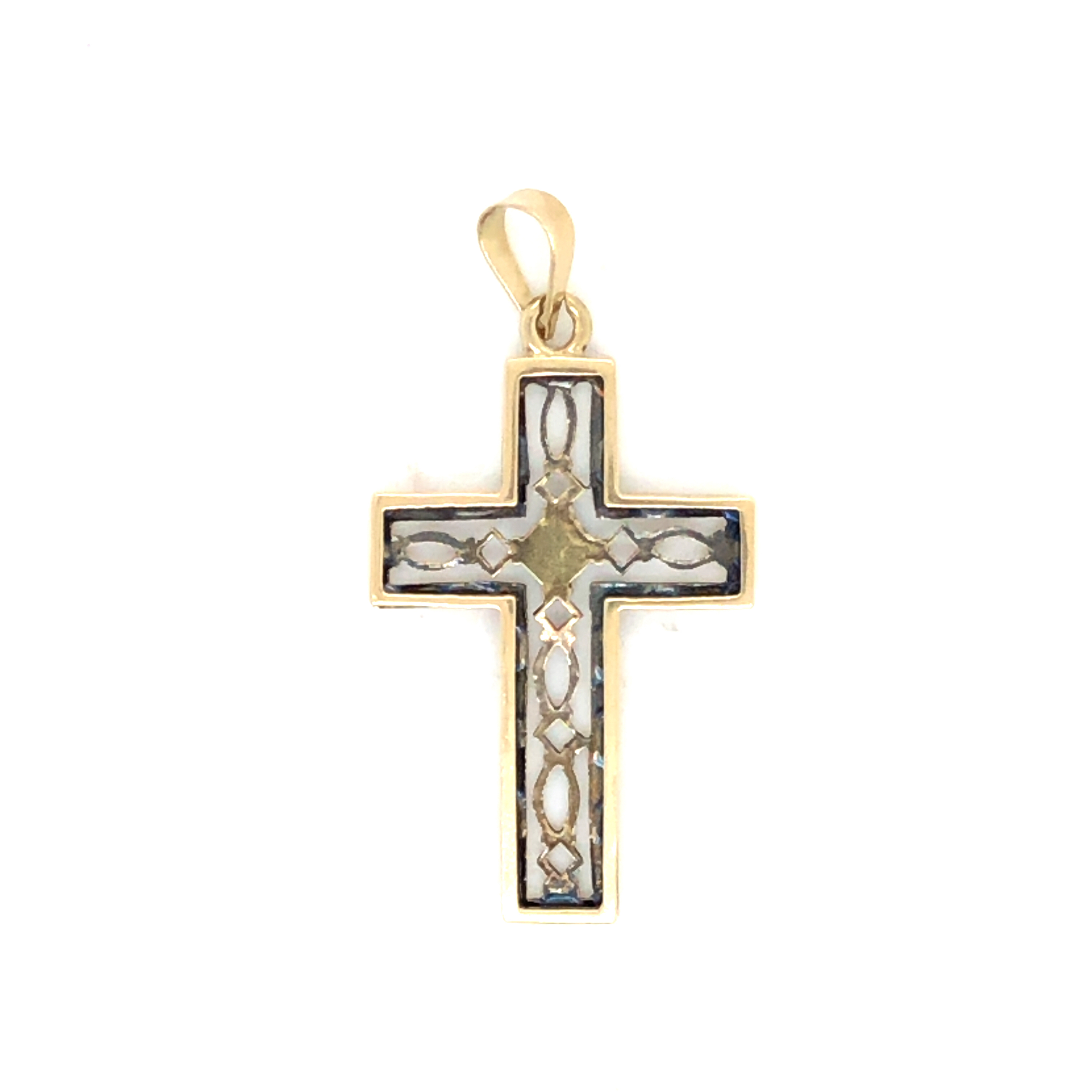 Vintage Filigree Cross Pendant