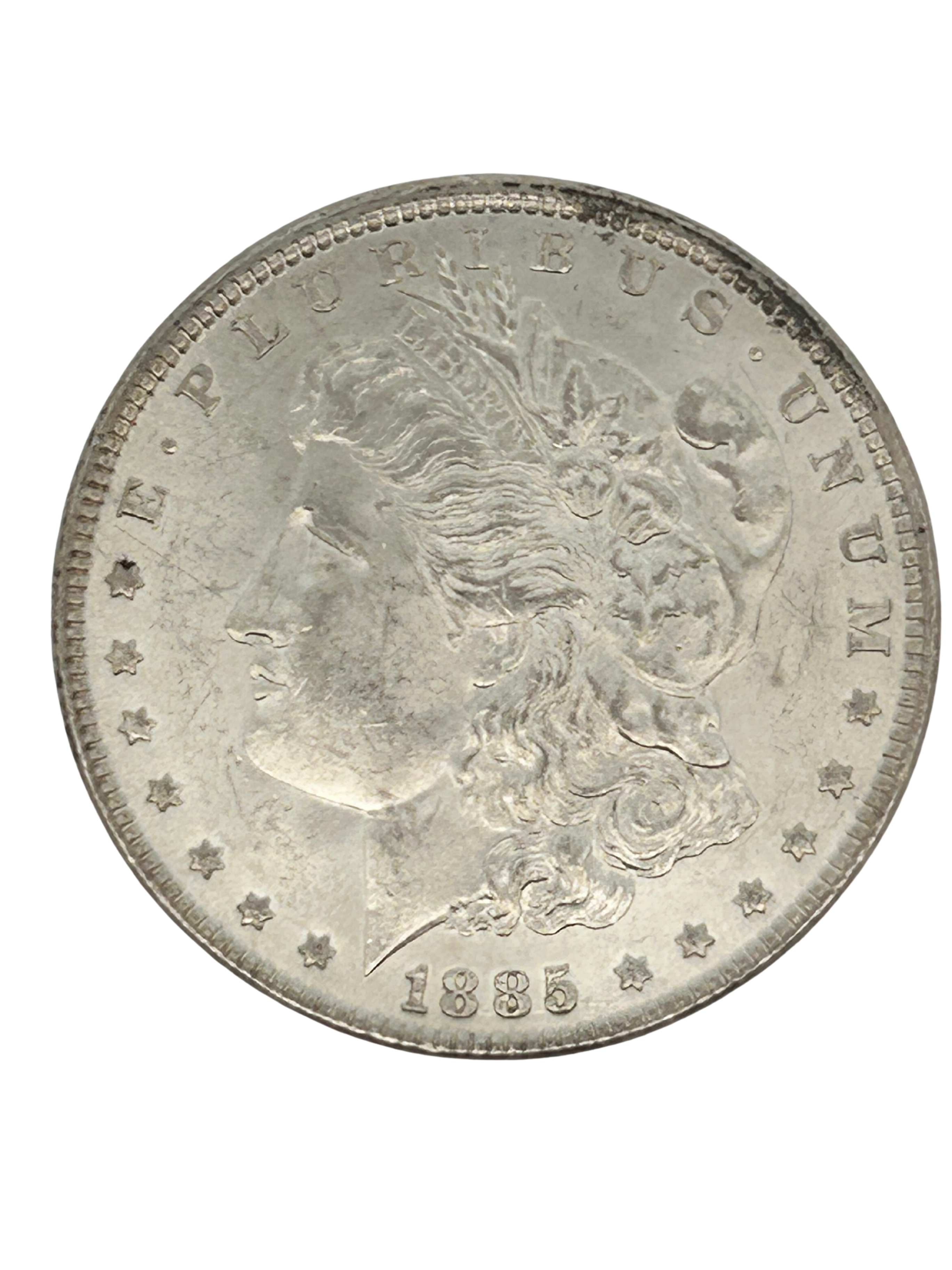 1885 Morgan Silver Dollar BU