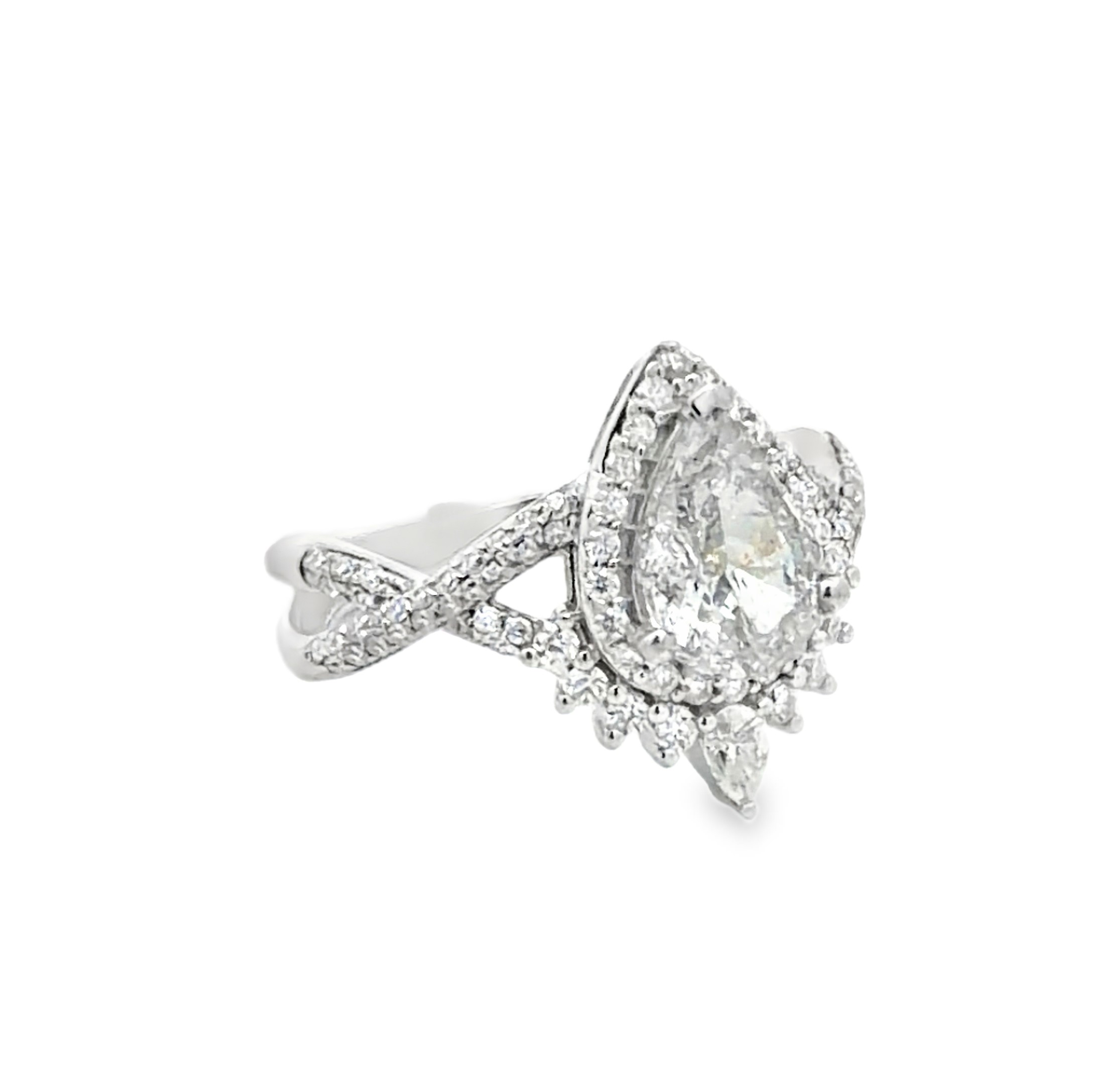 Natural Diamond & Moissanite Wedding Set