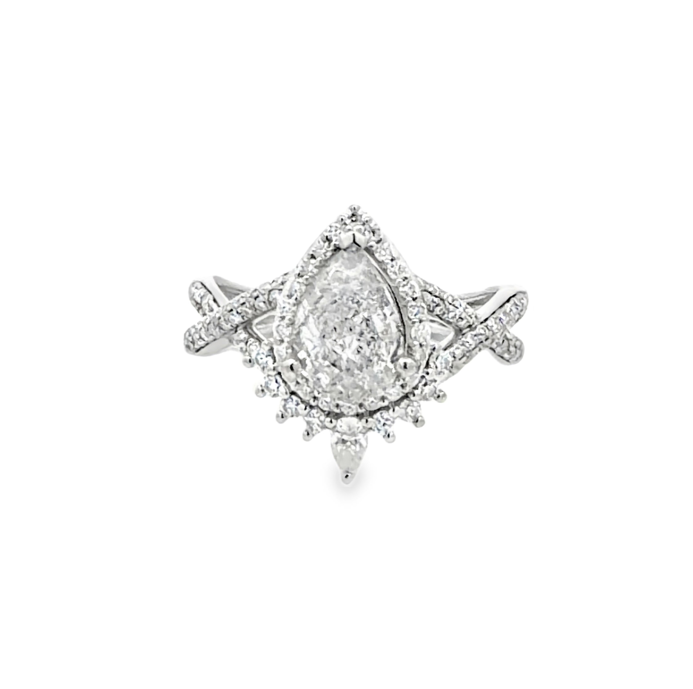 Natural Diamond & Moissanite Wedding Set