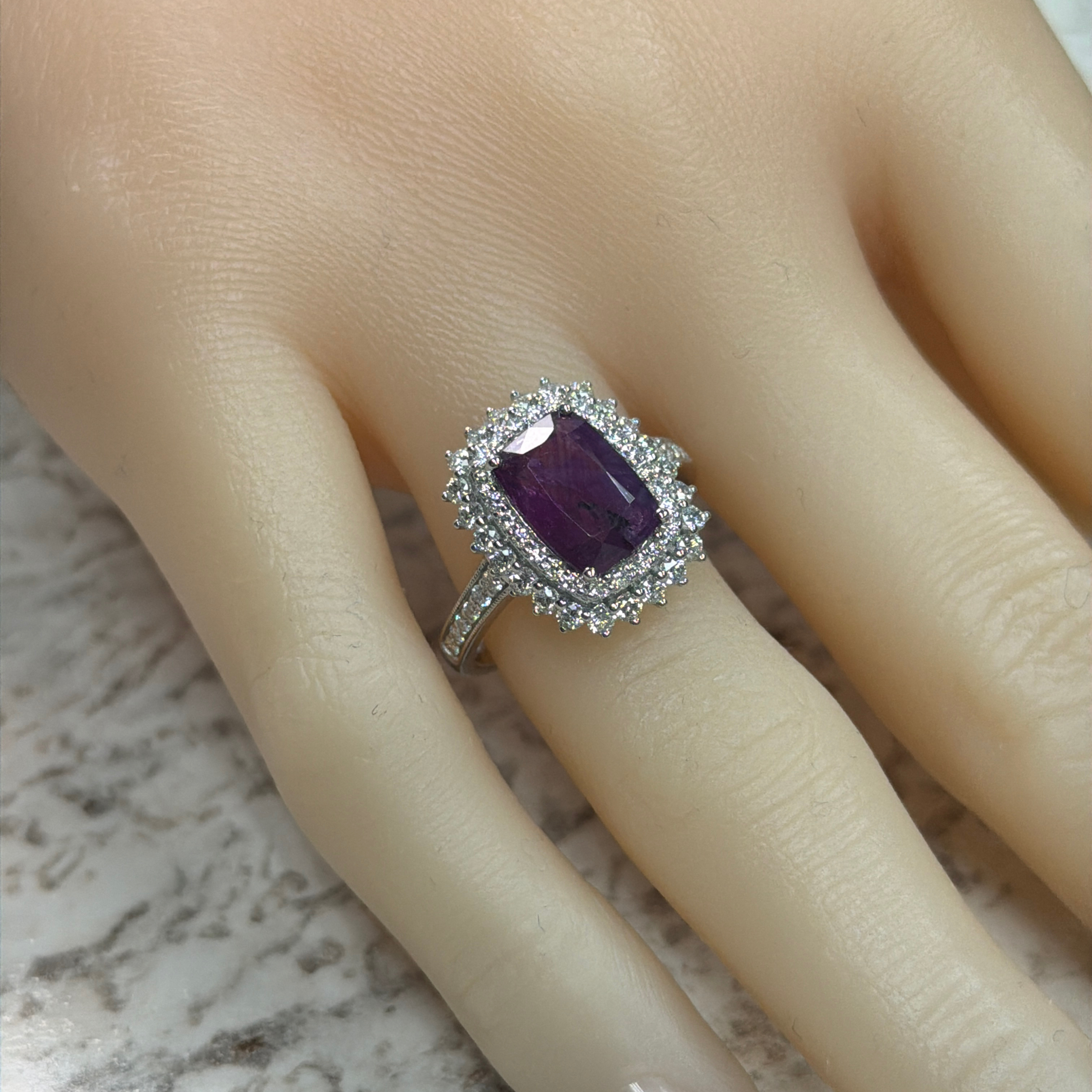 Otto Gottlieb GIA Certified No Heat Kashmir Sapphire & Natural Diamond Ring
