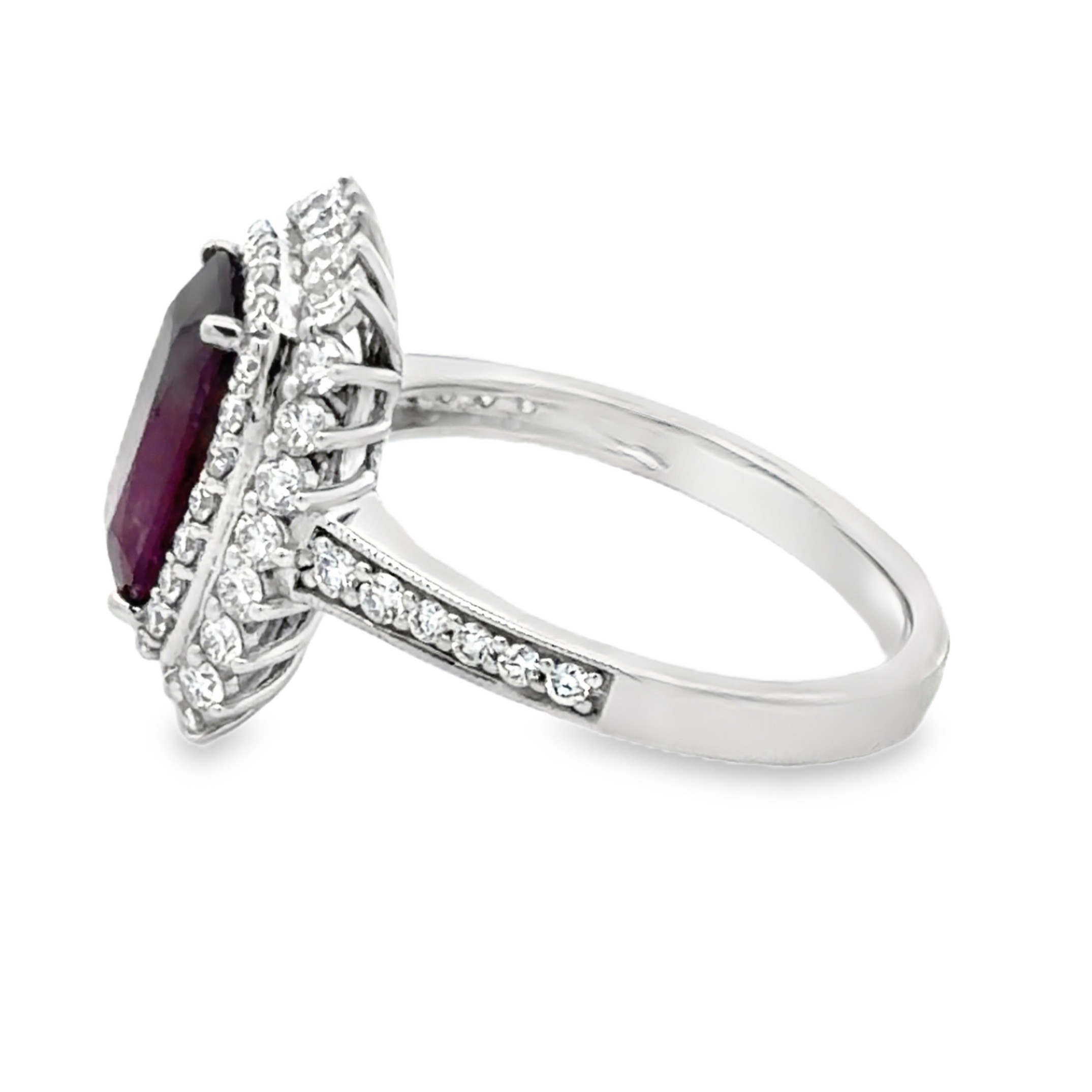 Otto Gottlieb GIA Certified No Heat Kashmir Sapphire & Natural Diamond Ring