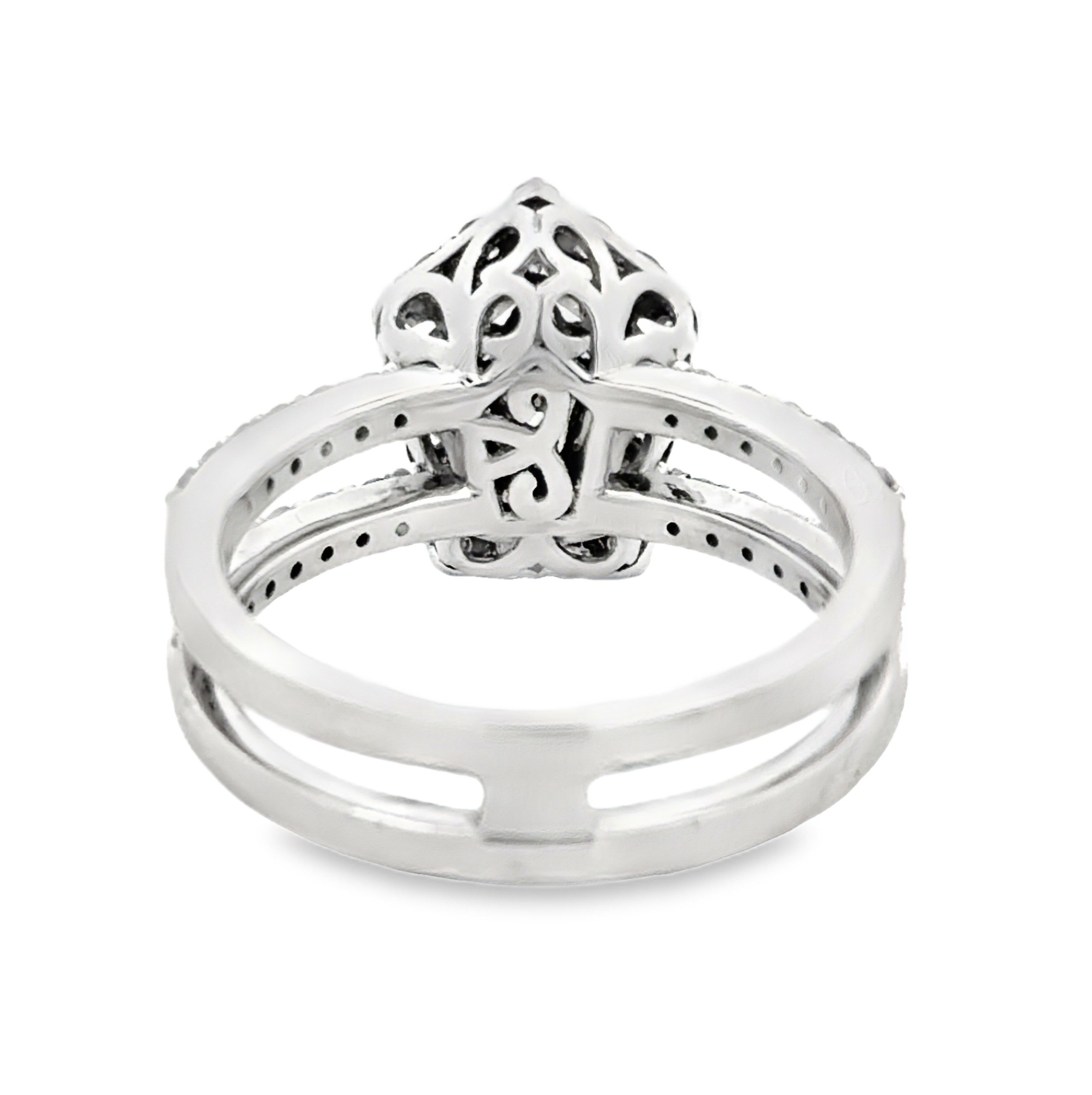 Oscar Friedman GIA Certified Unheated Sapphire & Natural Diamond Ring