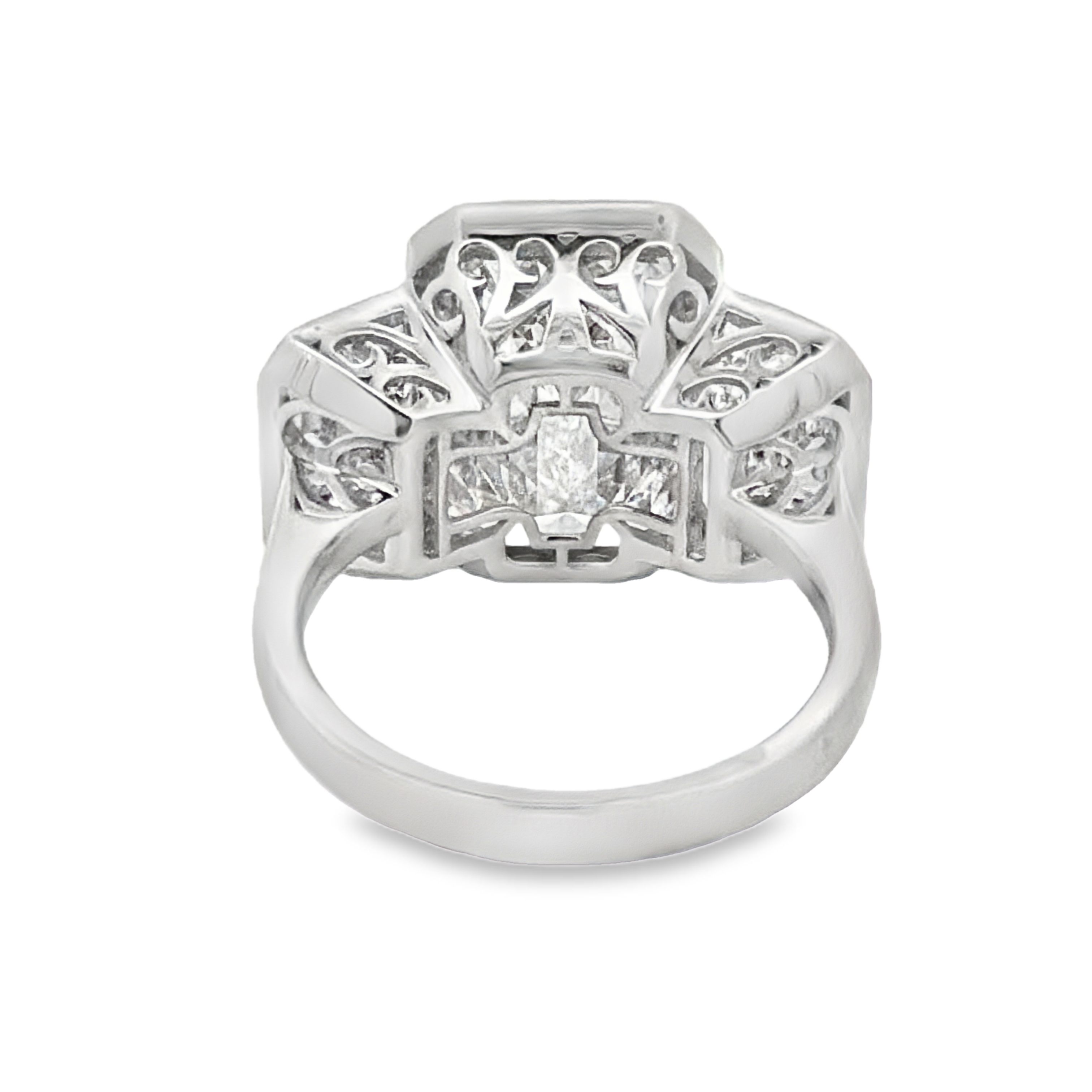 IGI Certified Oscar Friedman Three-Stone Lab Grown Diamond Ring