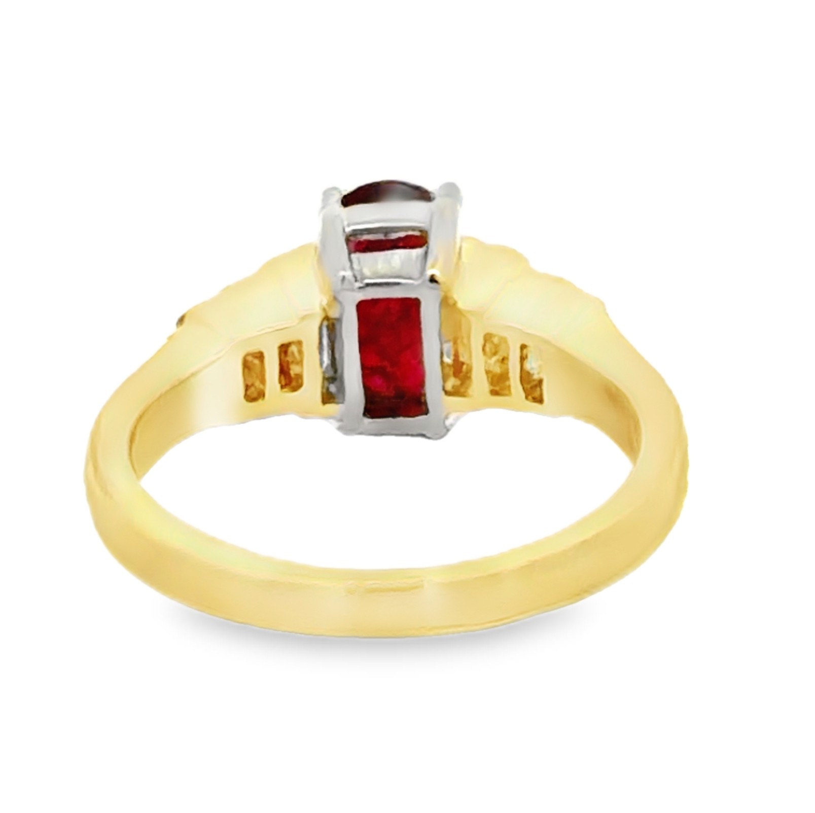 GIA Certified No Heat Ruby & Natural Diamond Ring
