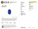GIA Certified Sapphire & Diamond Cocktail Ring in Platinum. E7863/30-EYMY 
A striking blue oval Image - 7