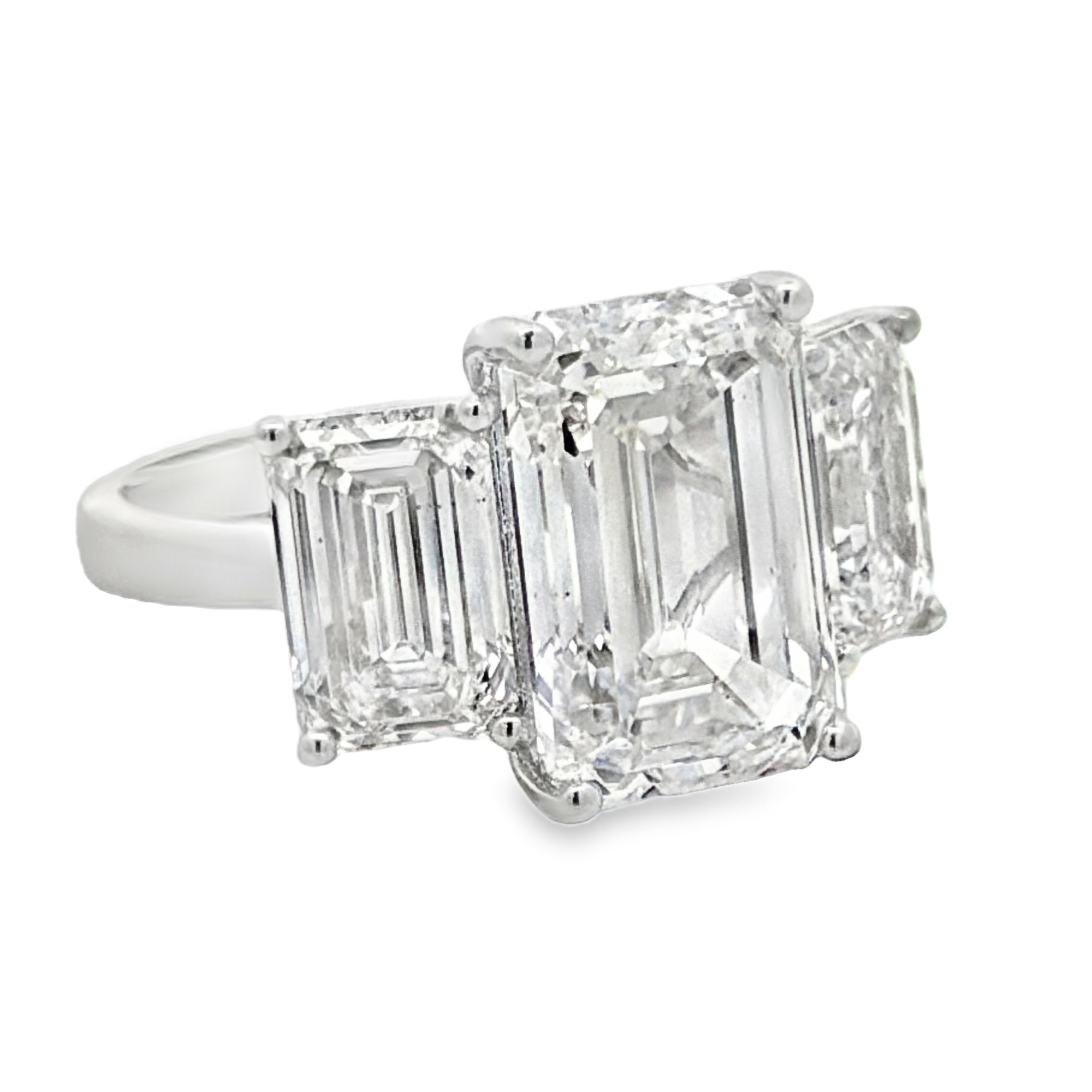 IGI Certified Oscar Friedman Three-Stone Lab Grown Diamond Ring