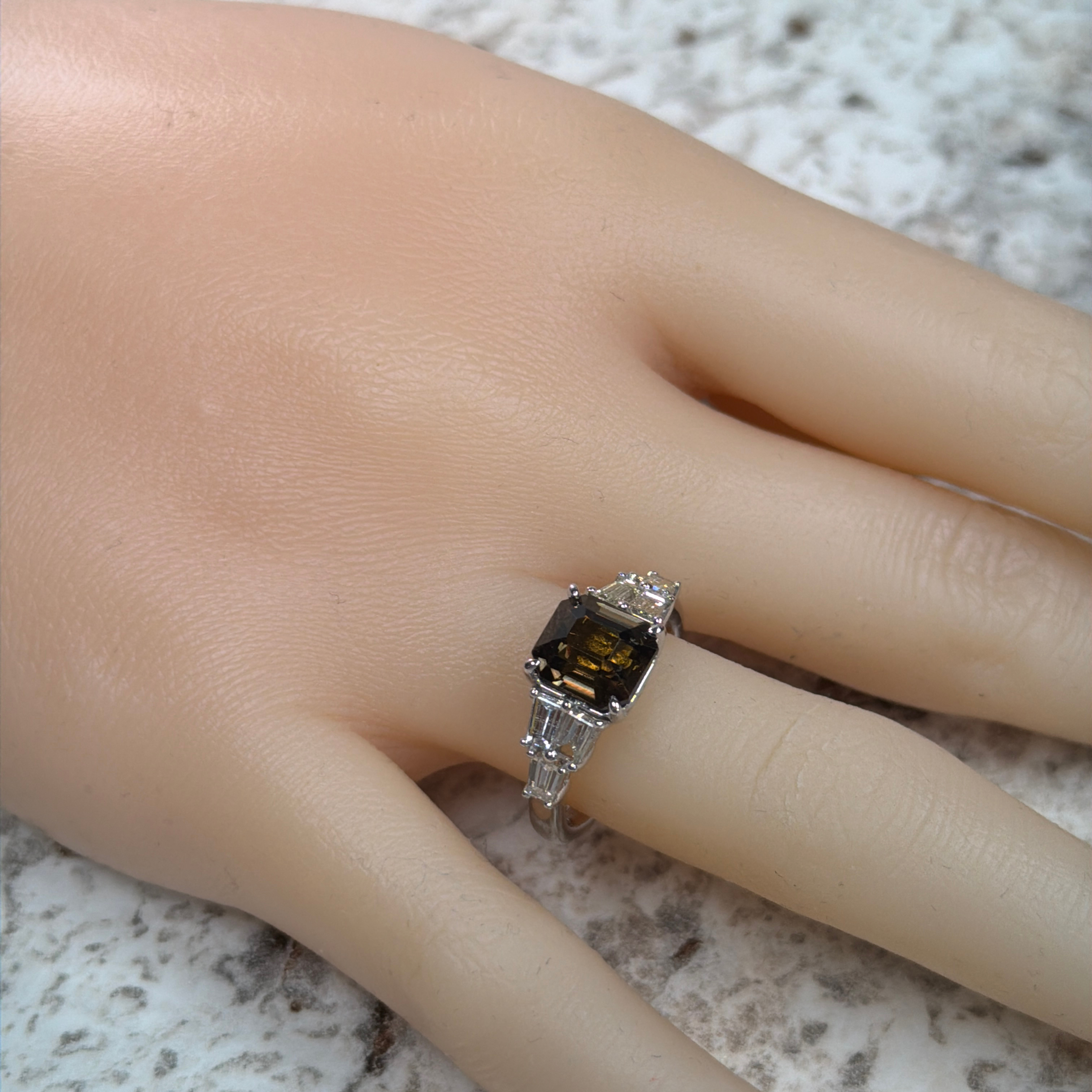 GIA Certified No Heat Sapphire & Natural Diamond Ring by Oscar Friedman