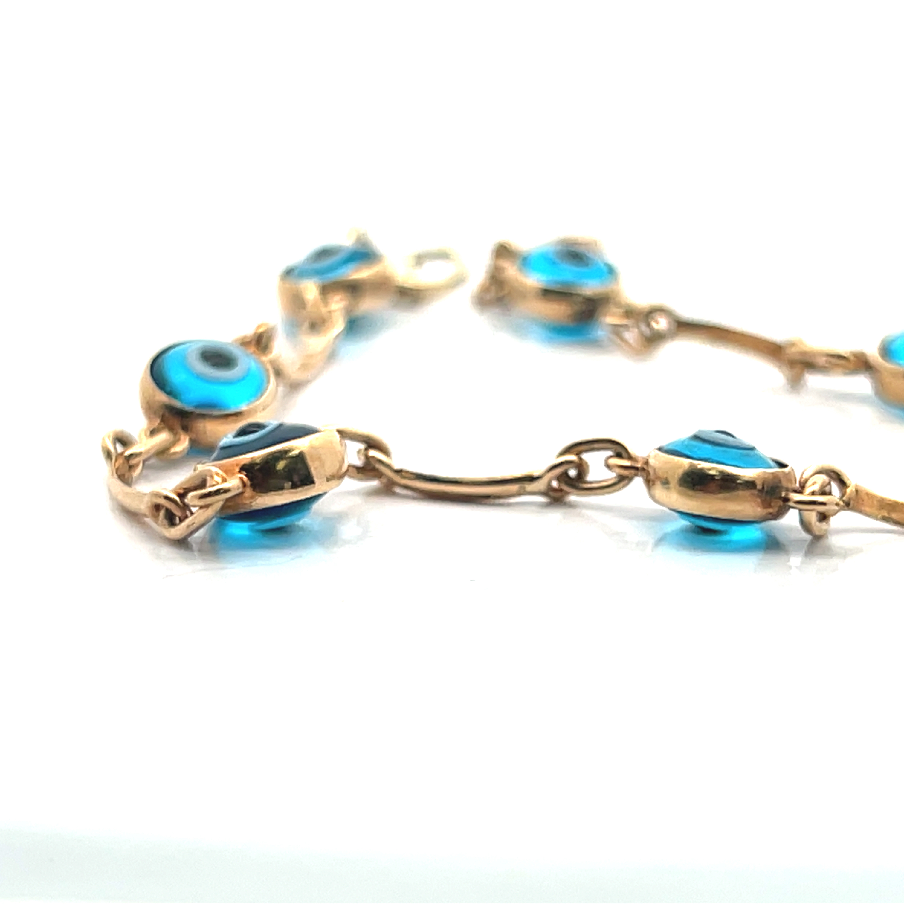 14K Evil Eye Bracelet