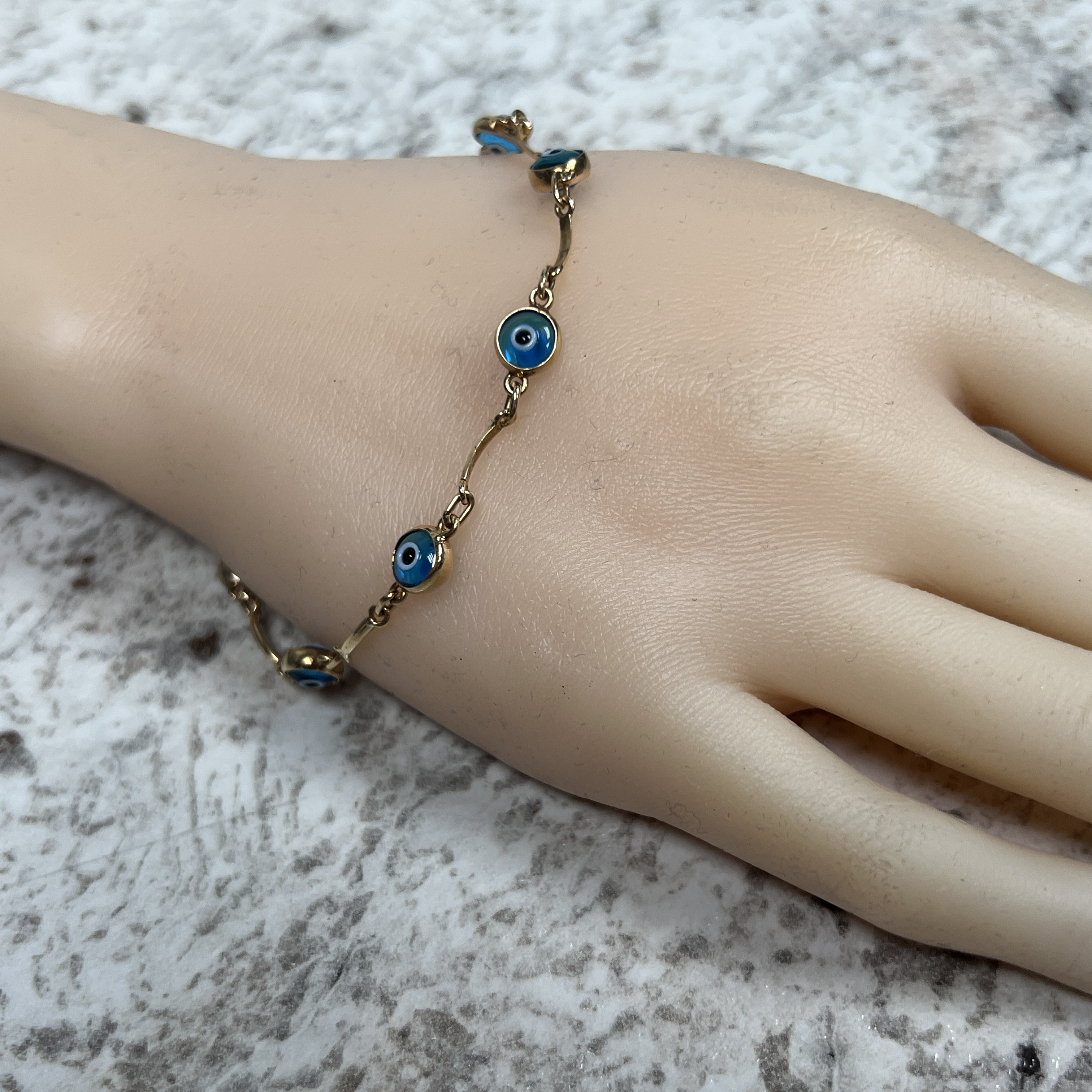 14K Evil Eye Bracelet